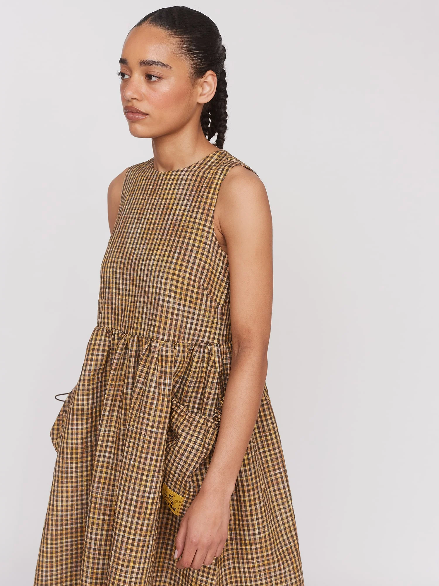 Checked Out Midi Dress - Image 6