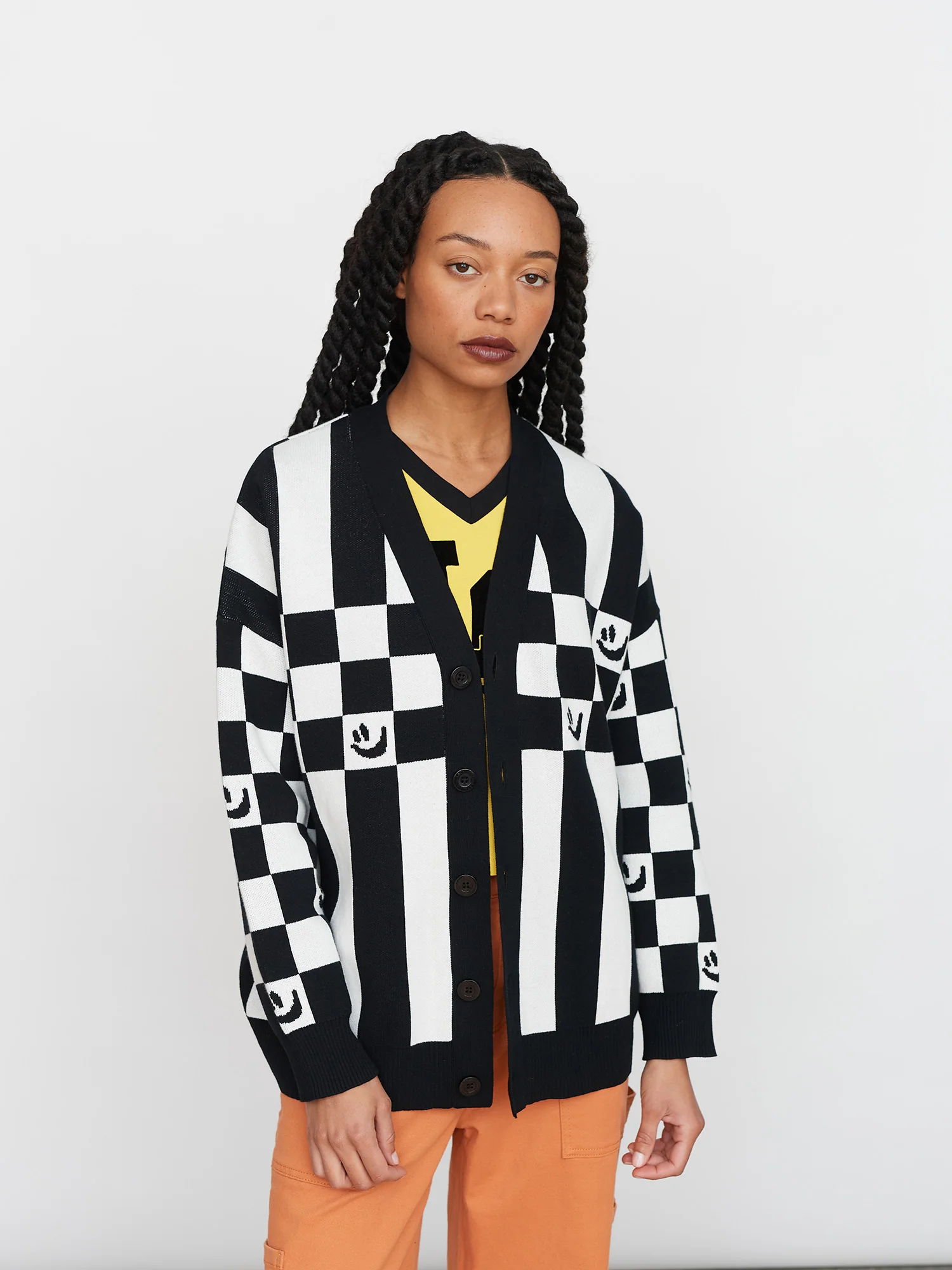 Checkered Oaf Cardigan