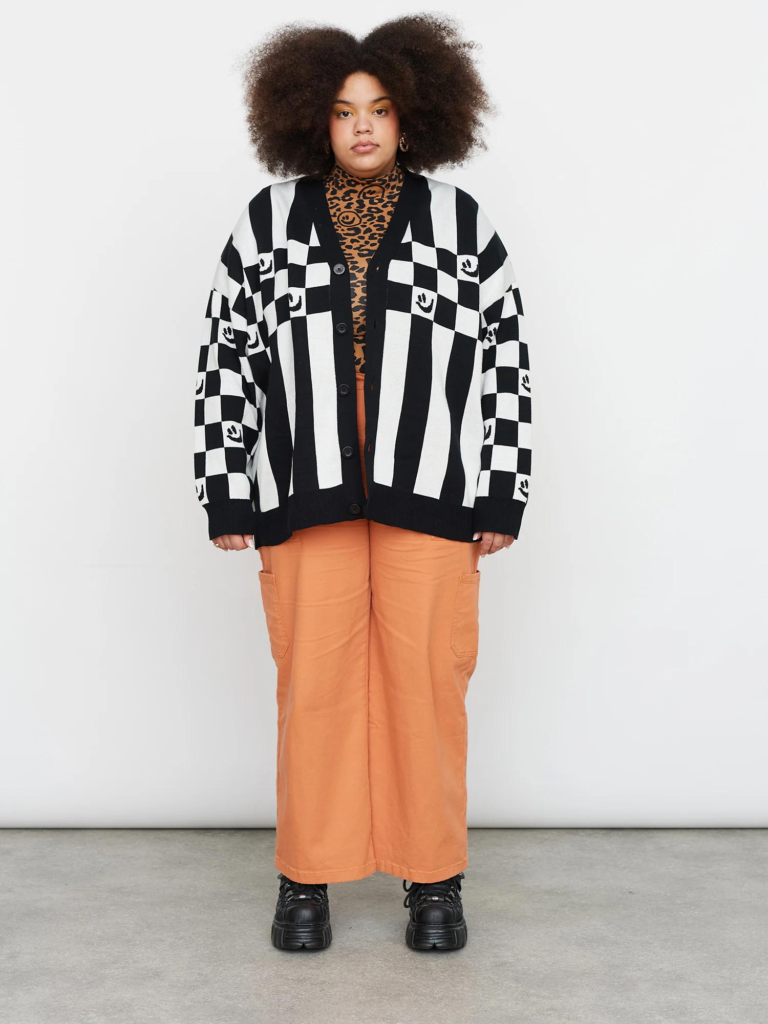 Checkered Oaf Cardigan - Image 2