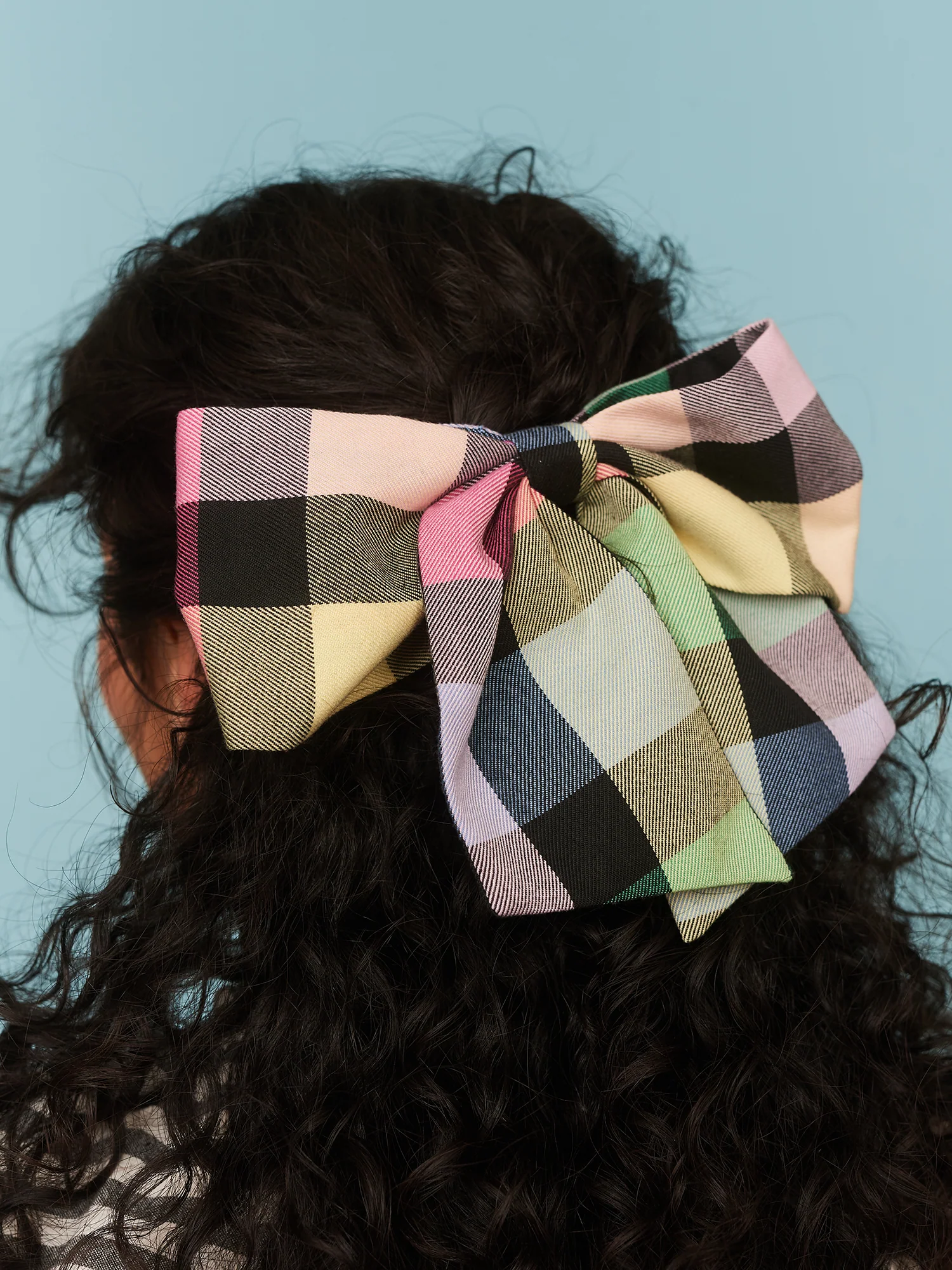 Checkmate Bow Hair Clip