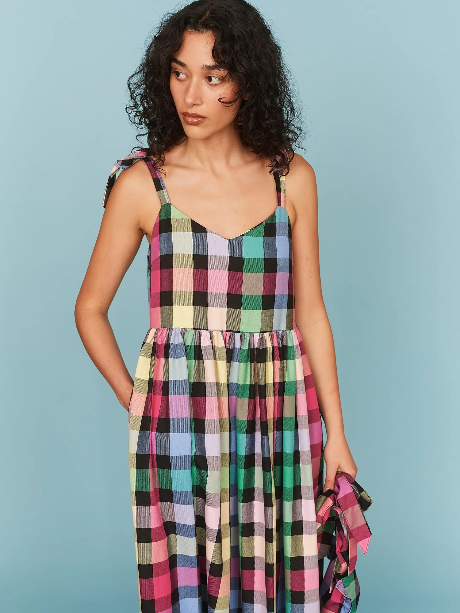 Checkmate Bow Strap Dress - Image 6