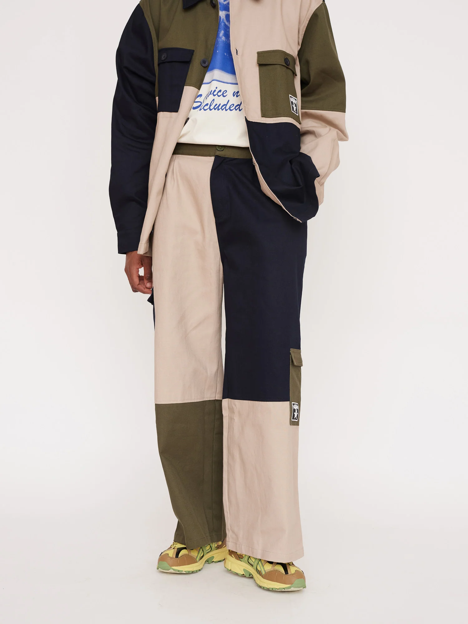 Colour Block Baggy Pants - Image 2