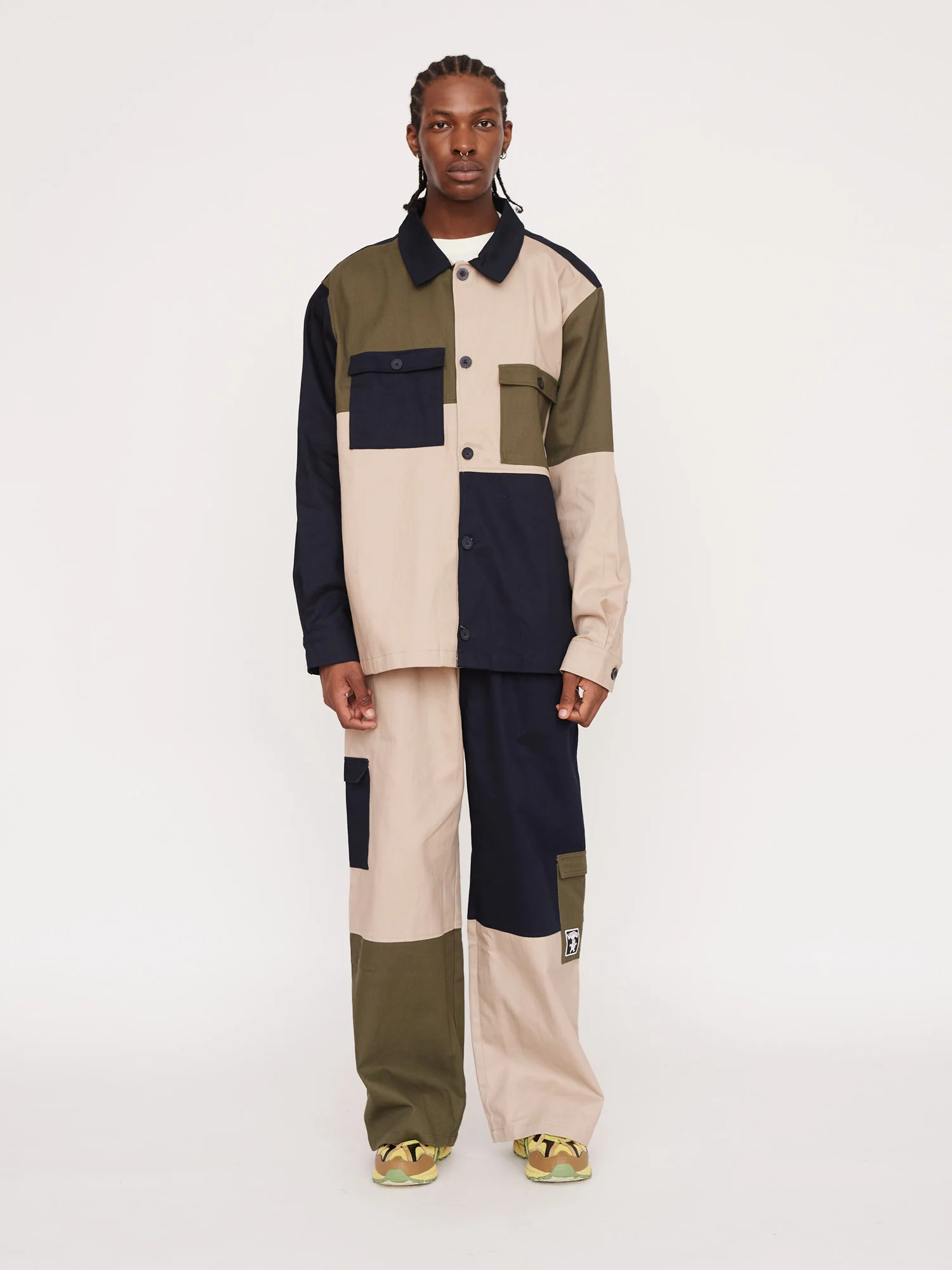 Colour Block Baggy Pants - Image 3
