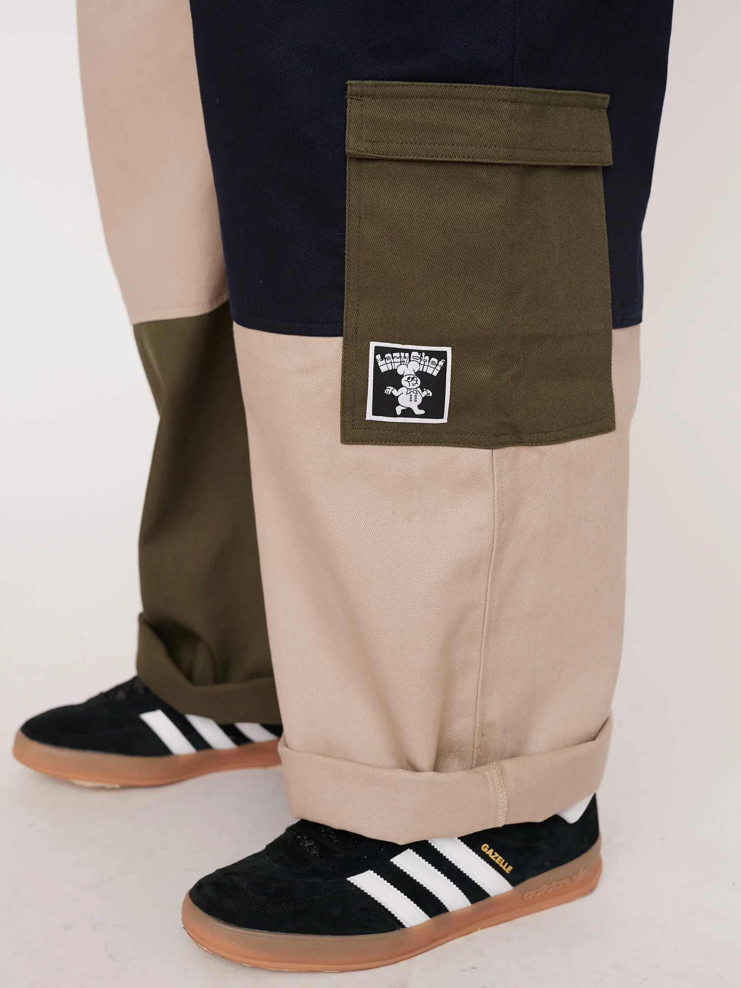 Colour Block Baggy Pants - Image 4