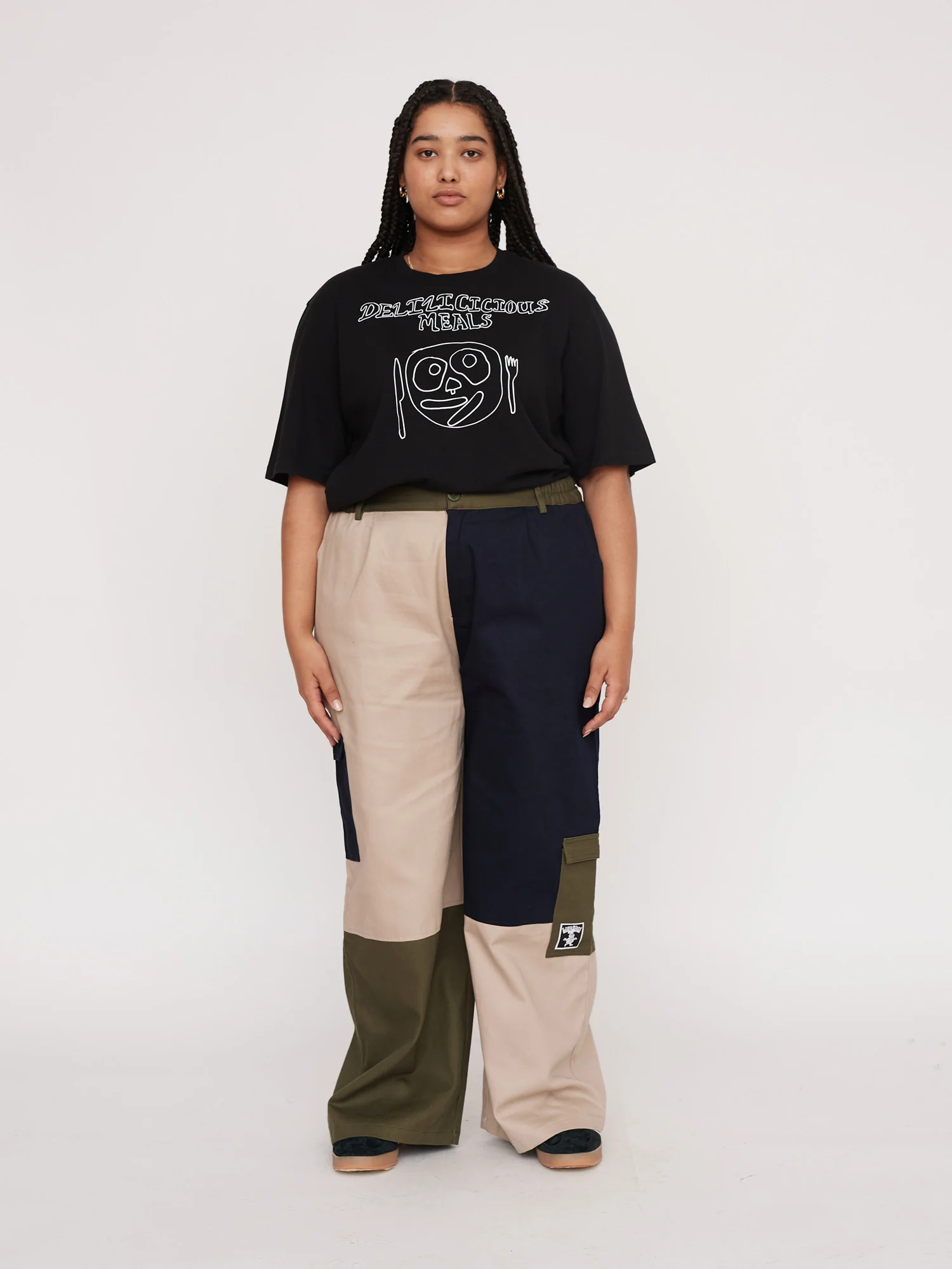 Colour Block Baggy Pants - Image 5