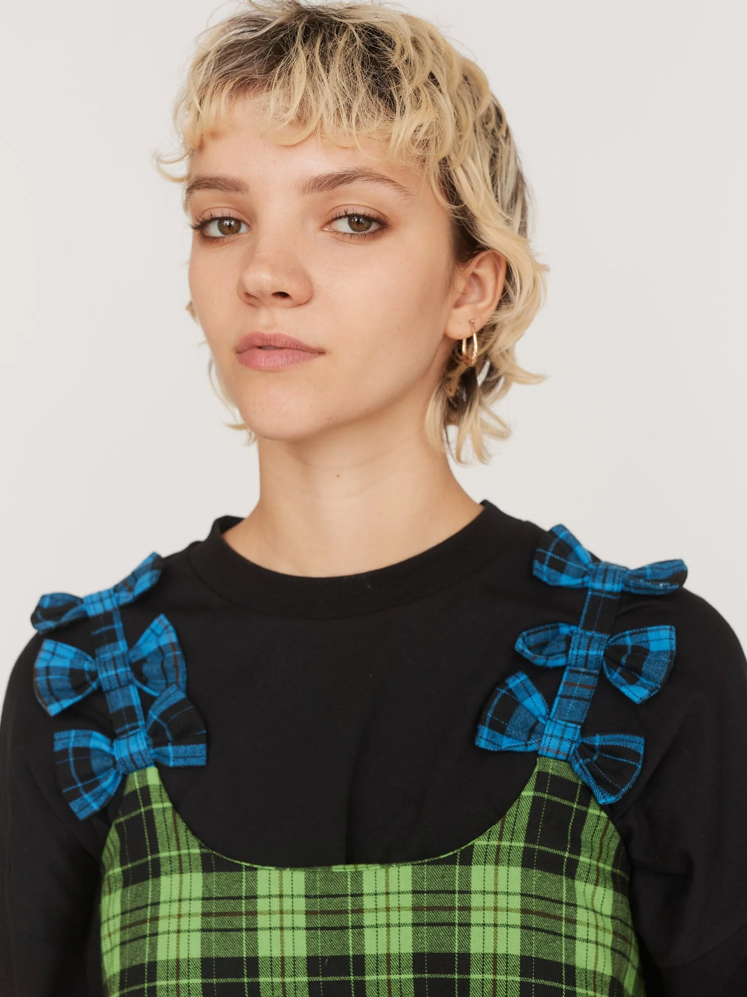 Colour Block Bow Mini Dress - Image 6