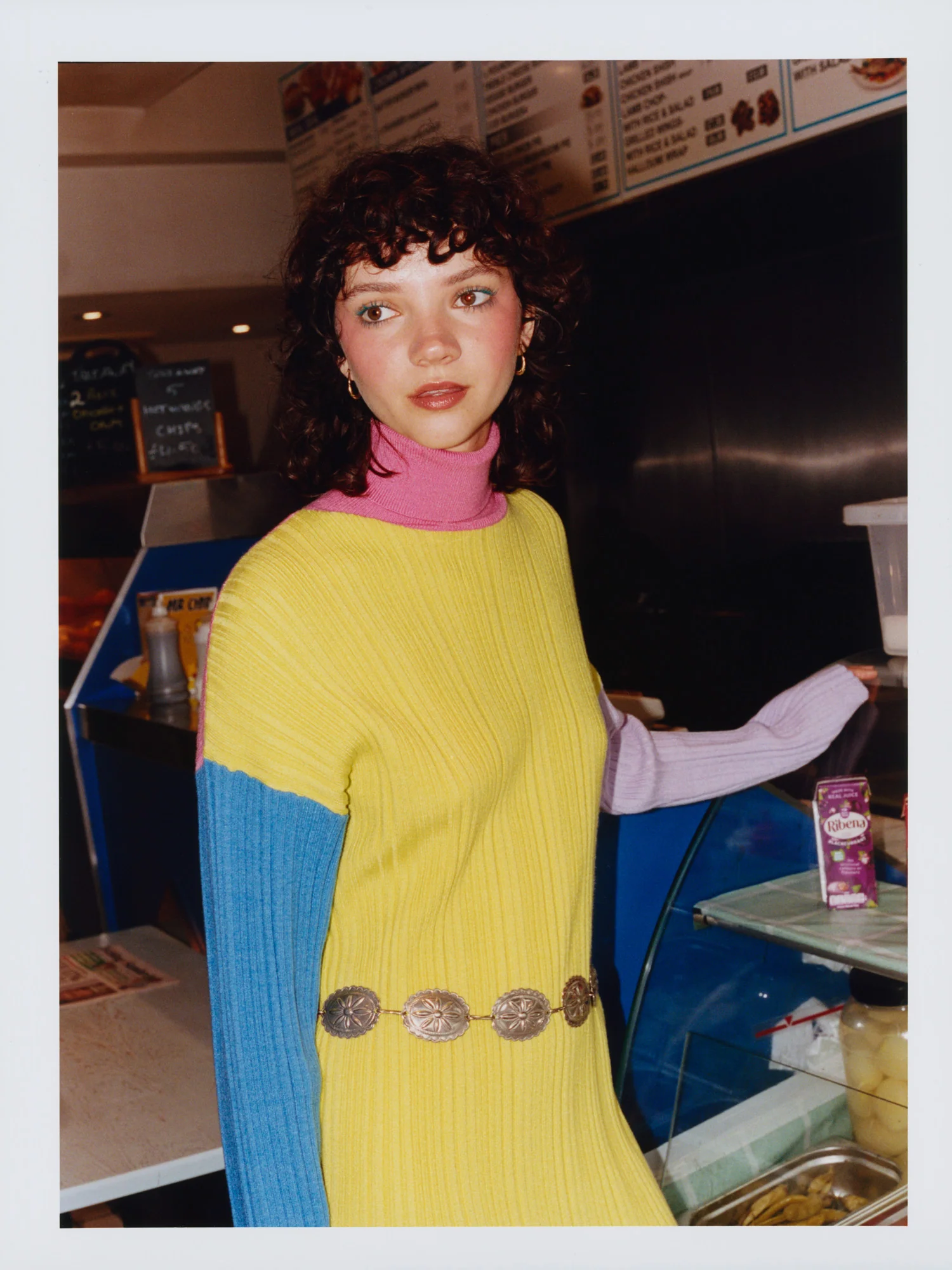 Colour Block Knit Tube Dress - Image 4