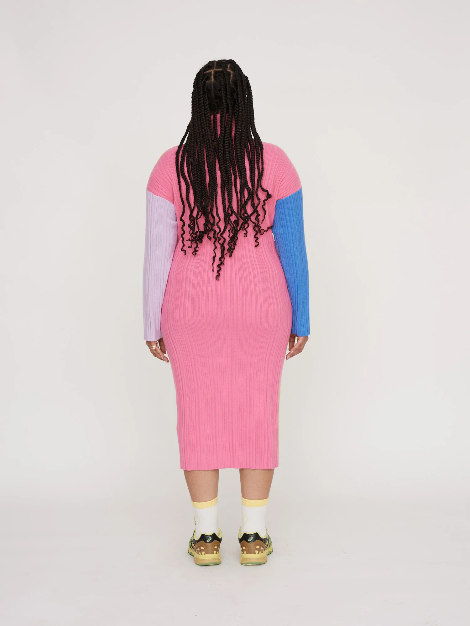Colour Block Knit Tube Dress - Image 5
