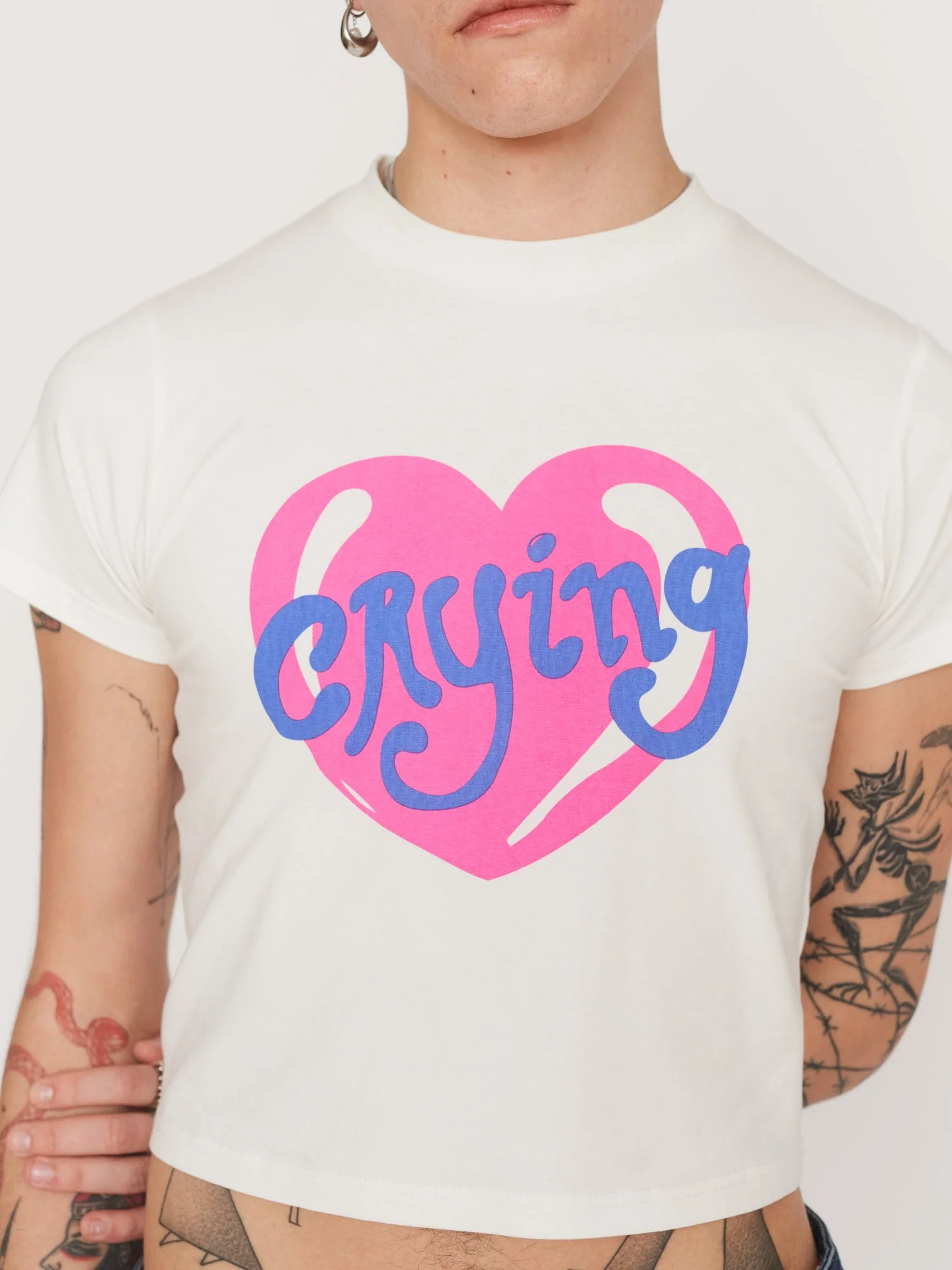 Crying Fitted Tee - Image 3