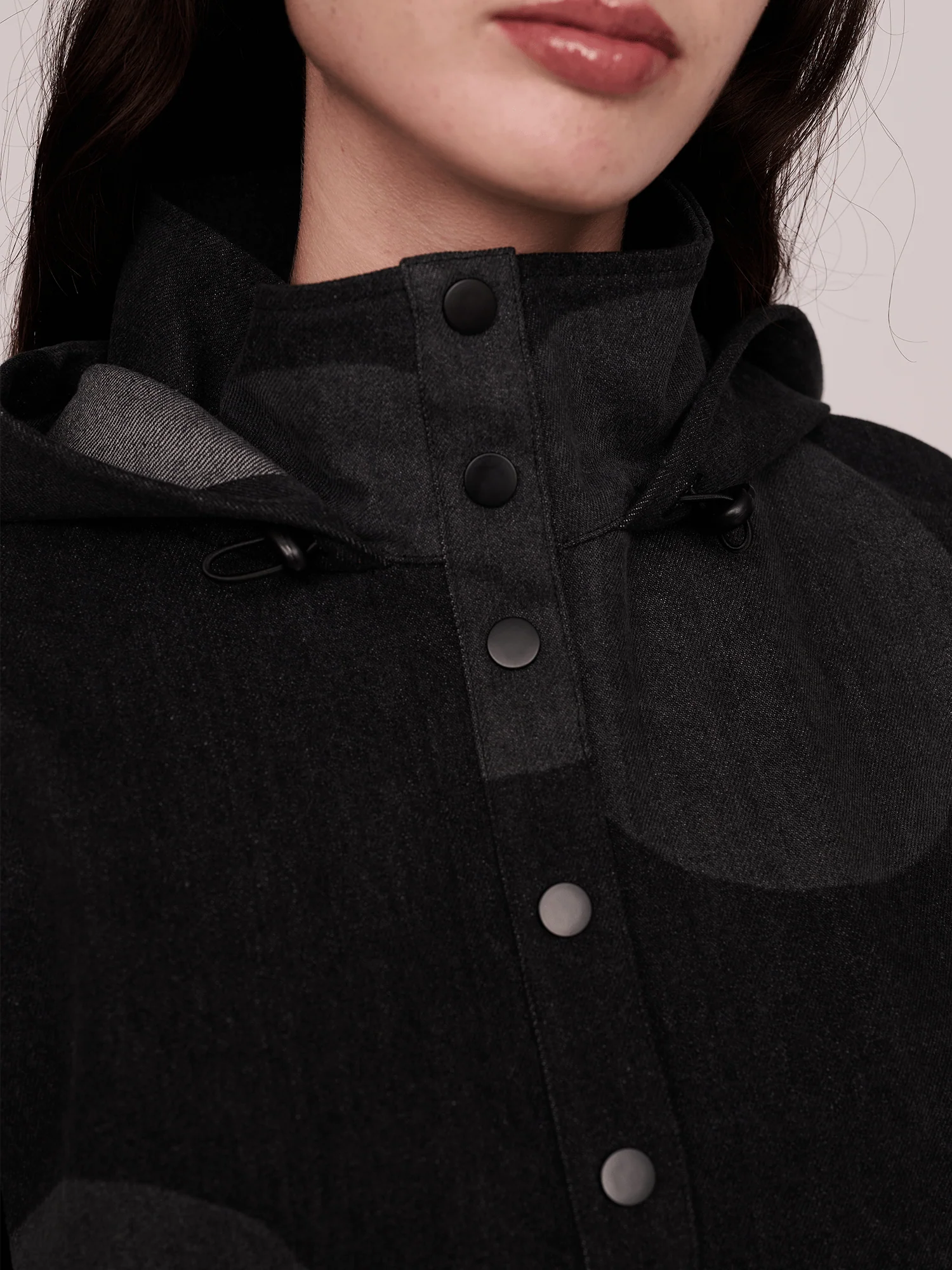 Denim Polka Pull Over Jacket - Image 5