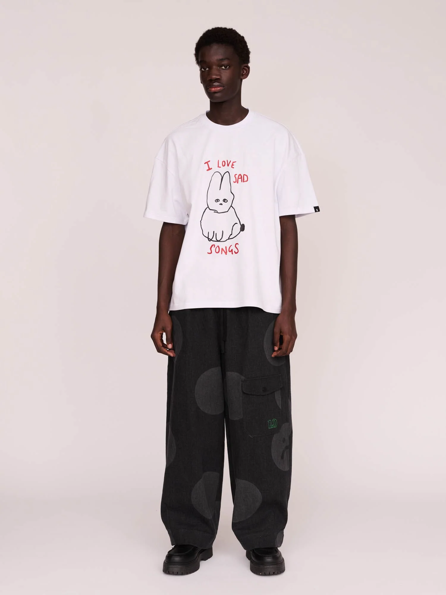 Denim Polka Barrel Pants - Image 6