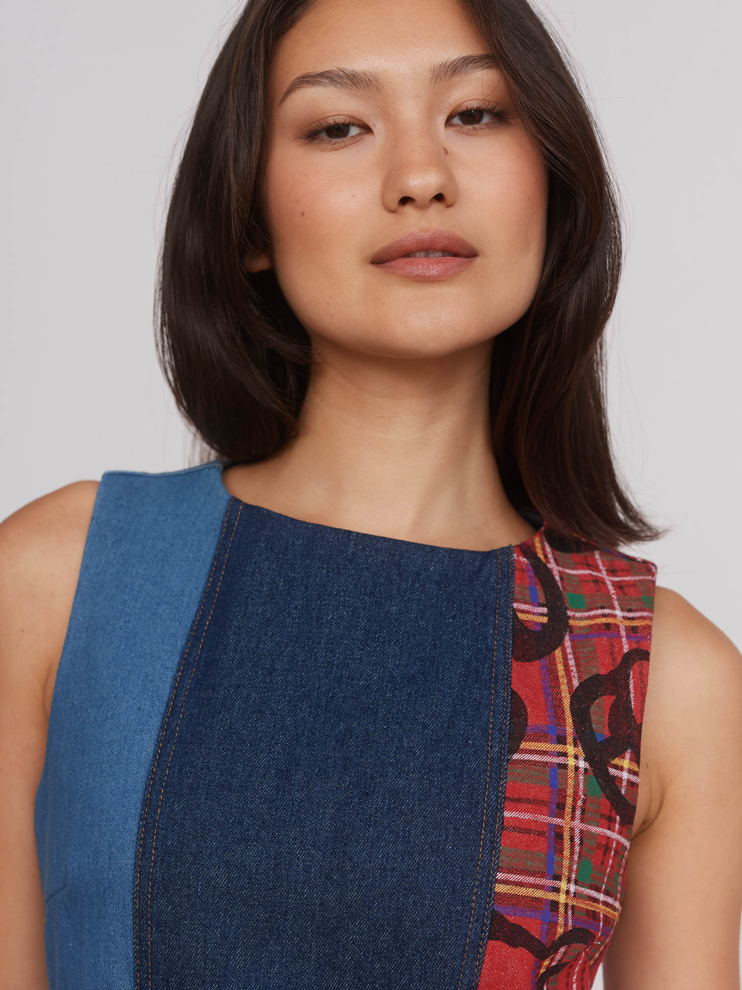 Double Denim Dress - Image 2