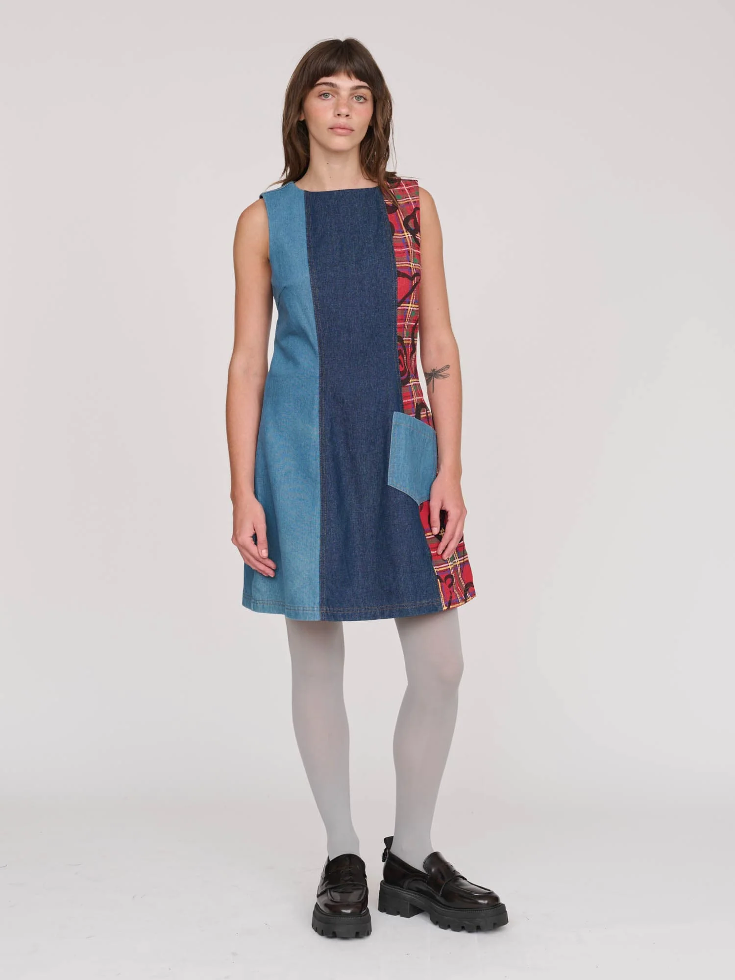 Double Denim Dress - Image 3