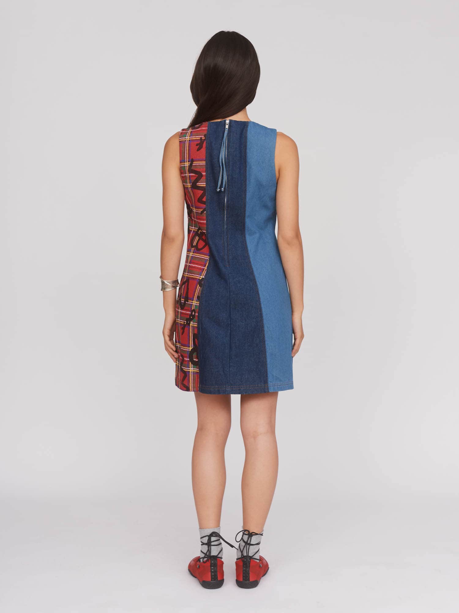 Double Denim Dress - Image 4