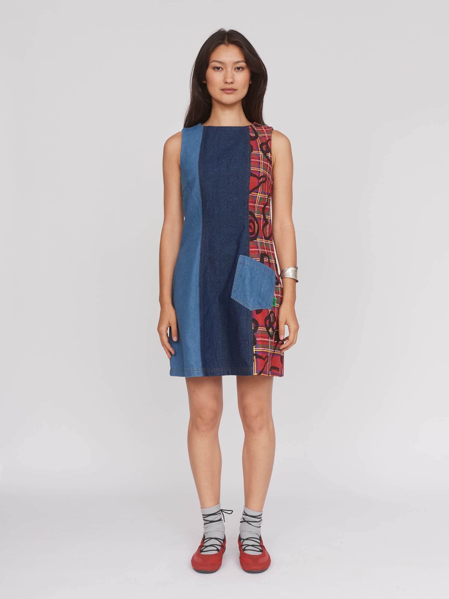 Double Denim Dress - Image 6