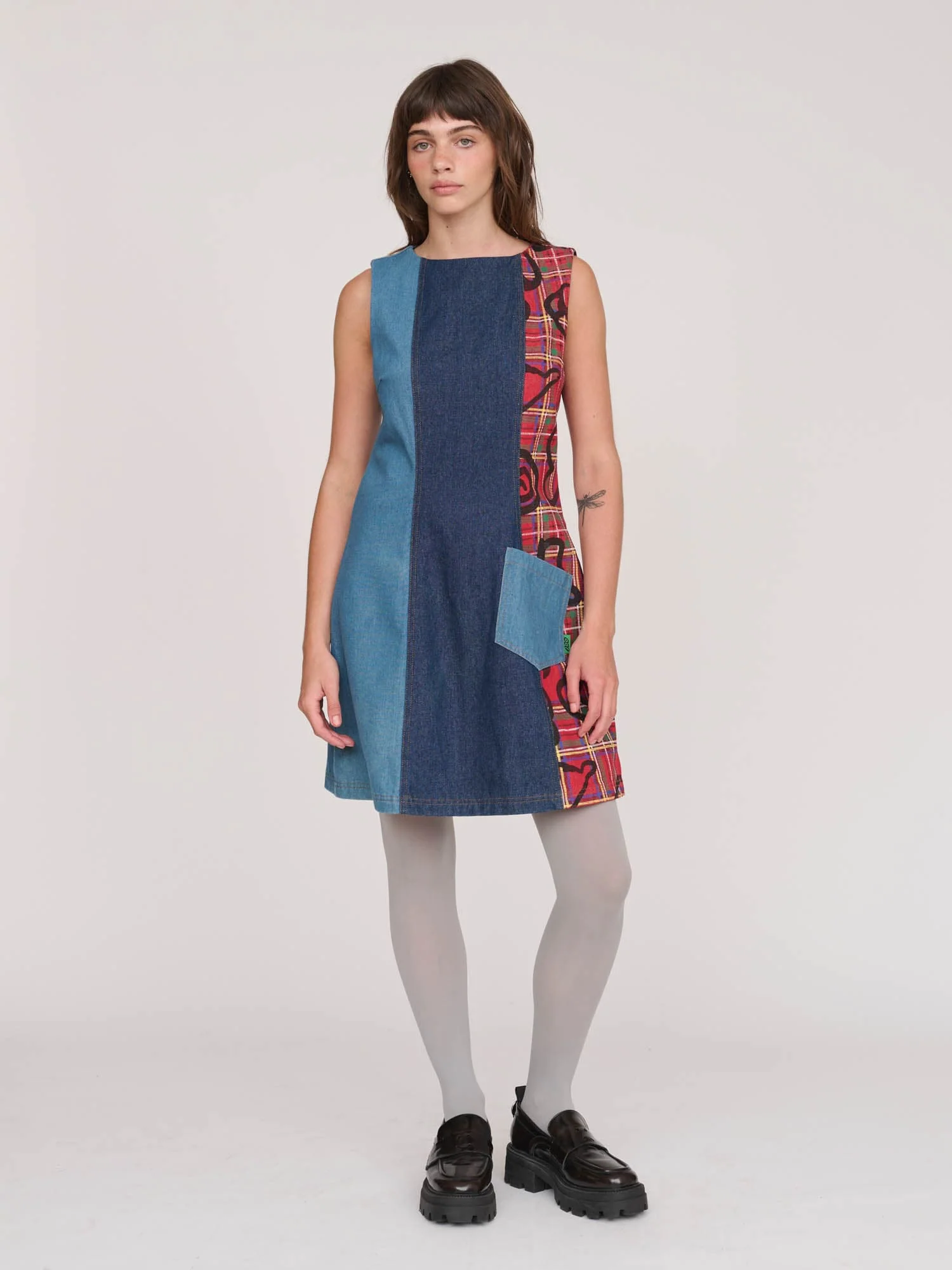 Double Denim Dress - Image 7