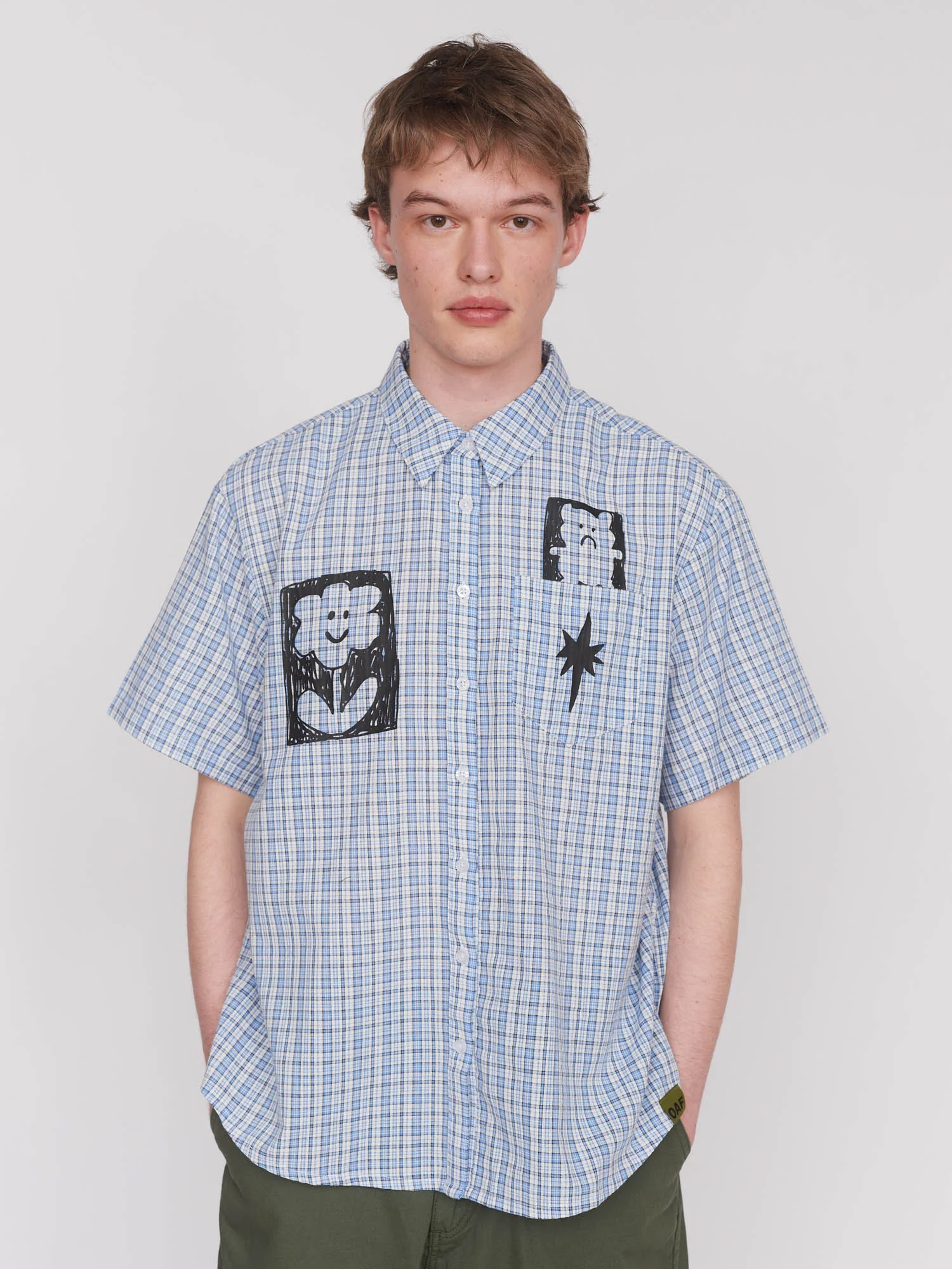 Drawn To Flowers Check Shirt - Image 2
