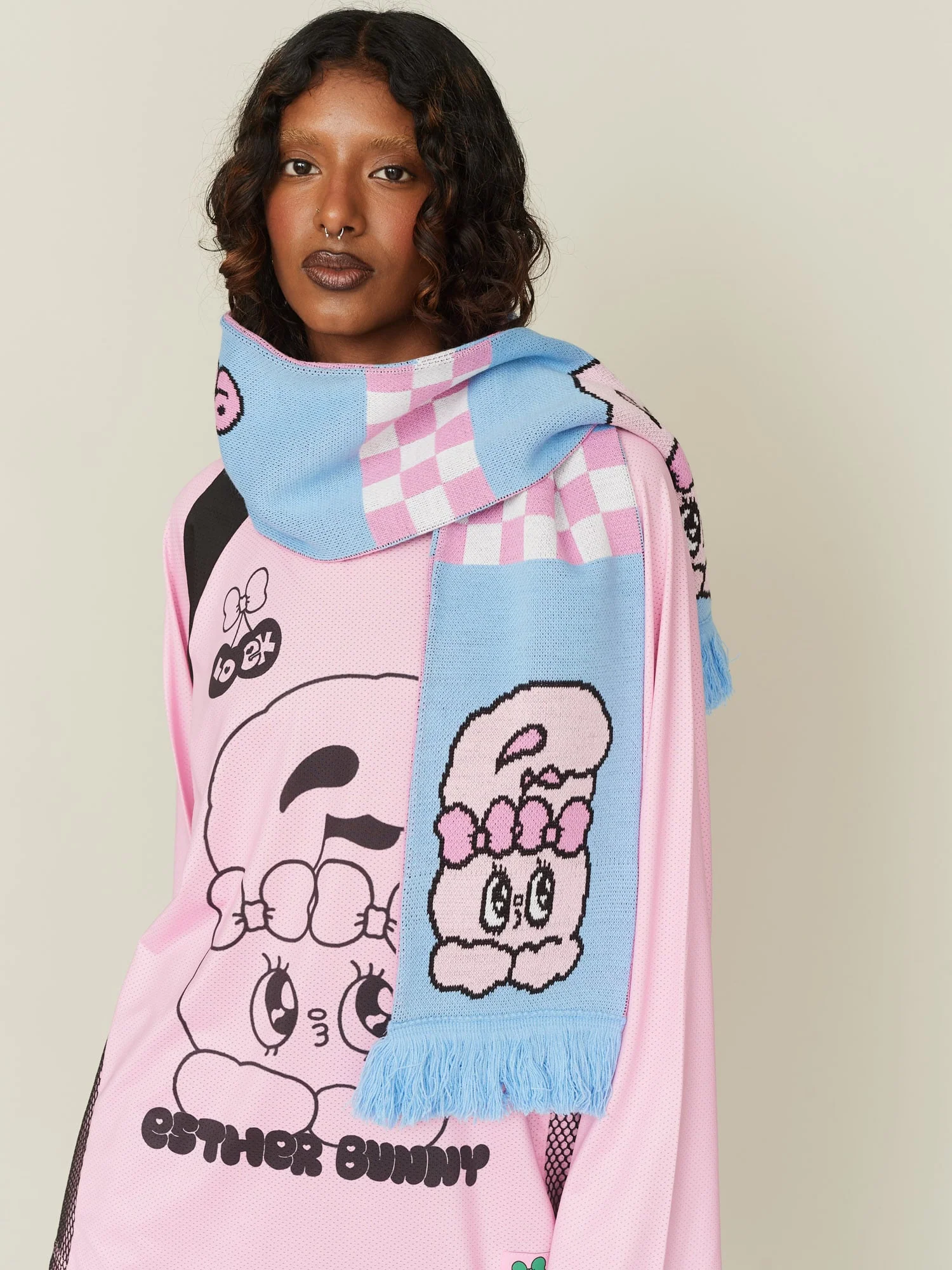 Esther Bunny Football Scarf - Image 3