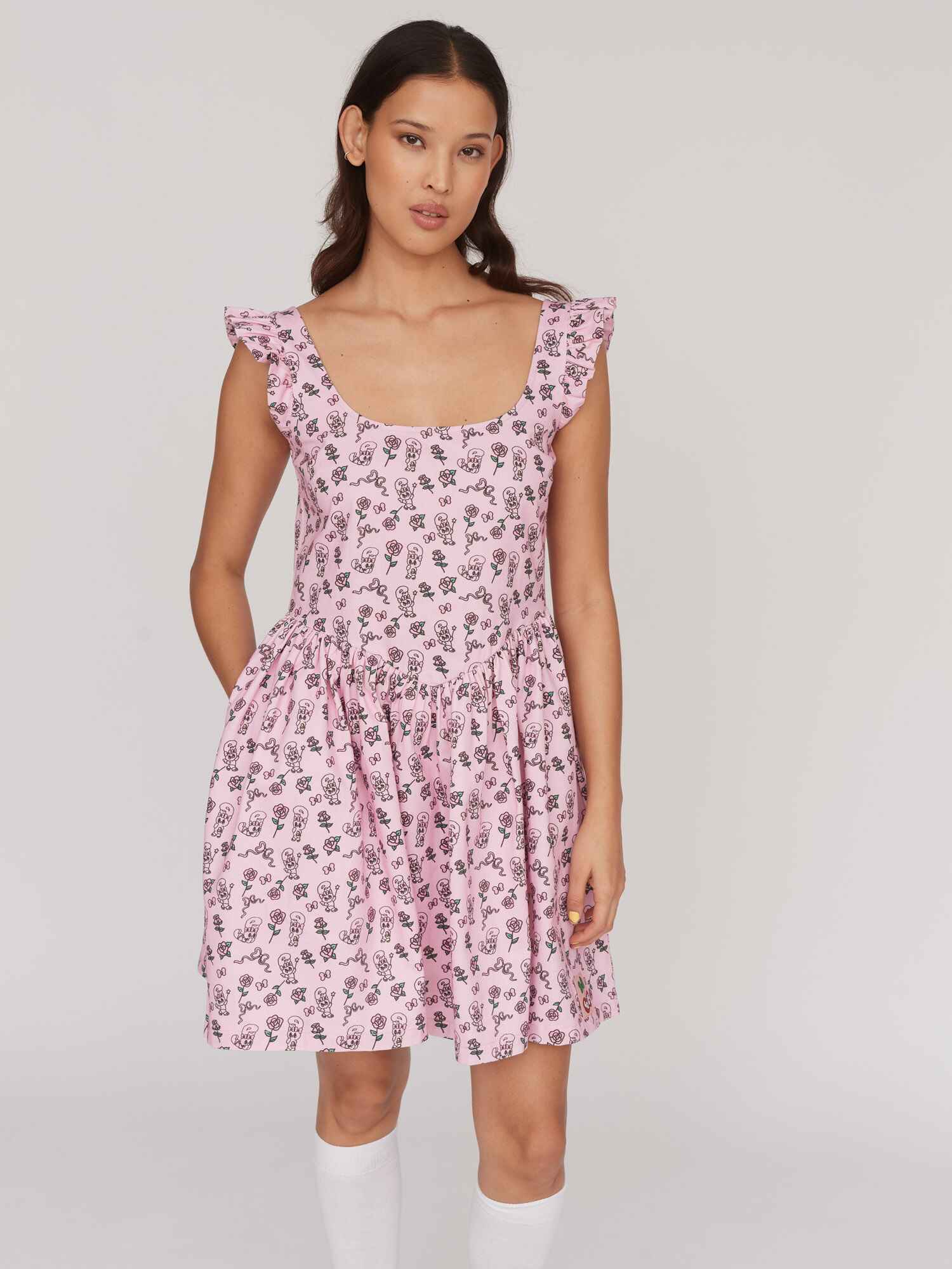 Esther x Lazy Oaf Smock Dress - Image 2
