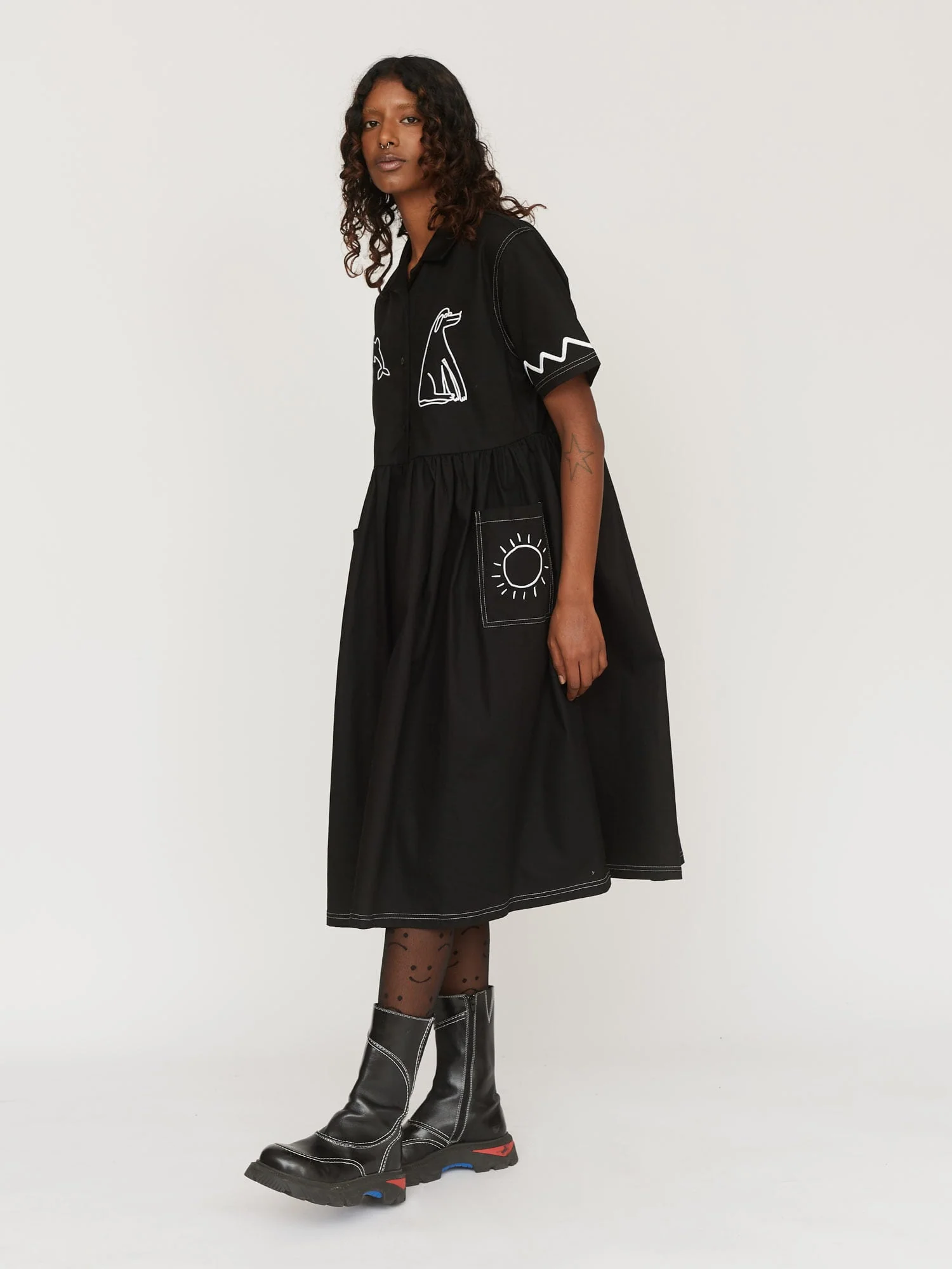 Feeling Fine Smock Shirt Dress - Image 2