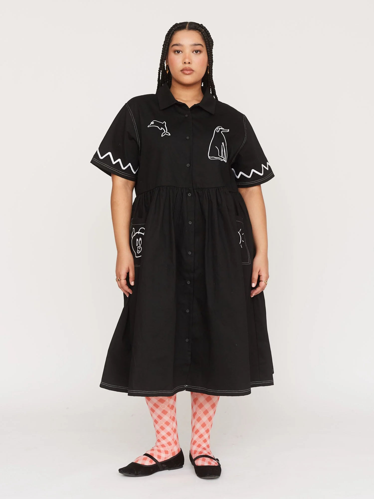 Feeling Fine Smock Shirt Dress - Image 3