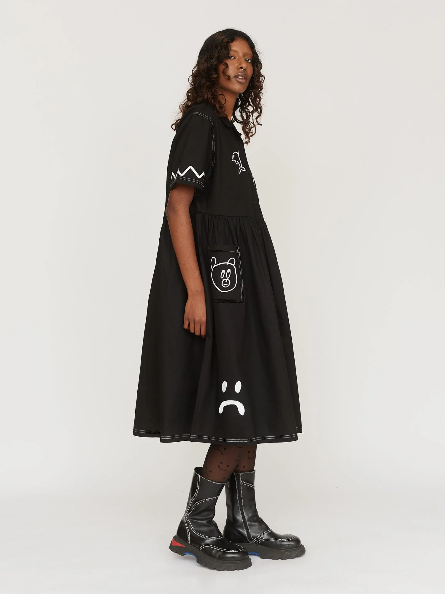 Feeling Fine Smock Shirt Dress - Image 4