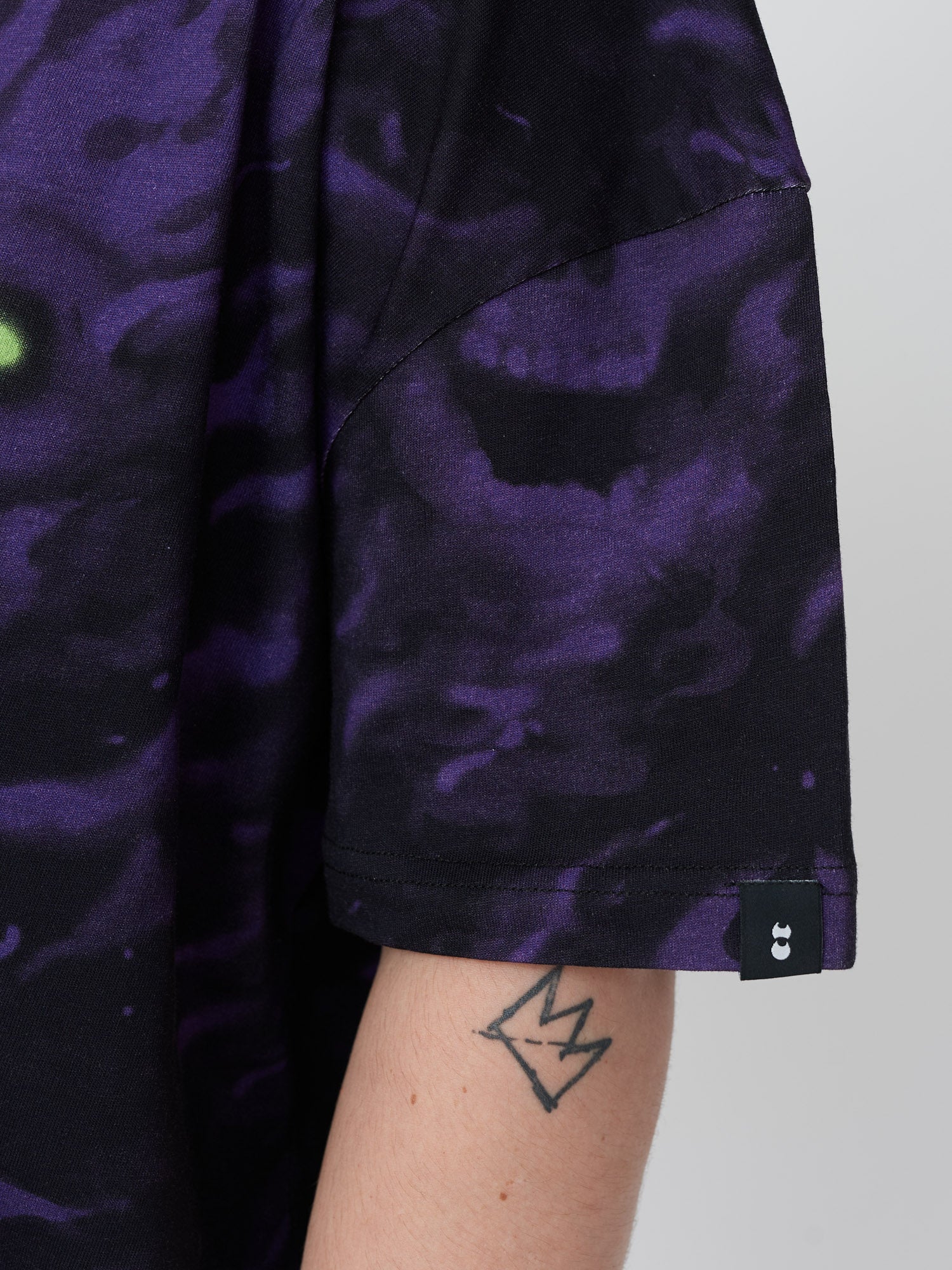 Flaming Skull Big Square Tee - Image 3