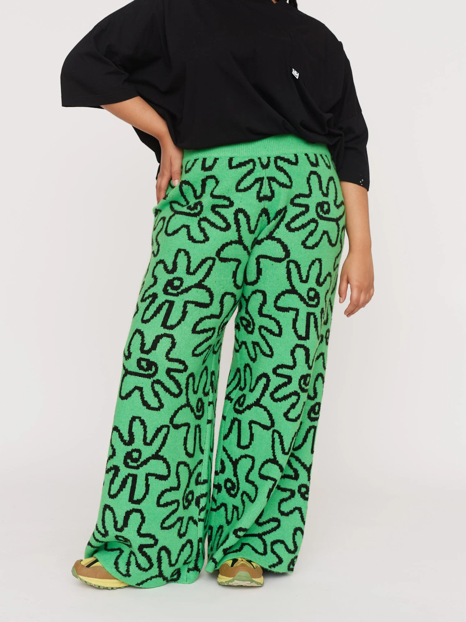 Flower Power Knit Pants