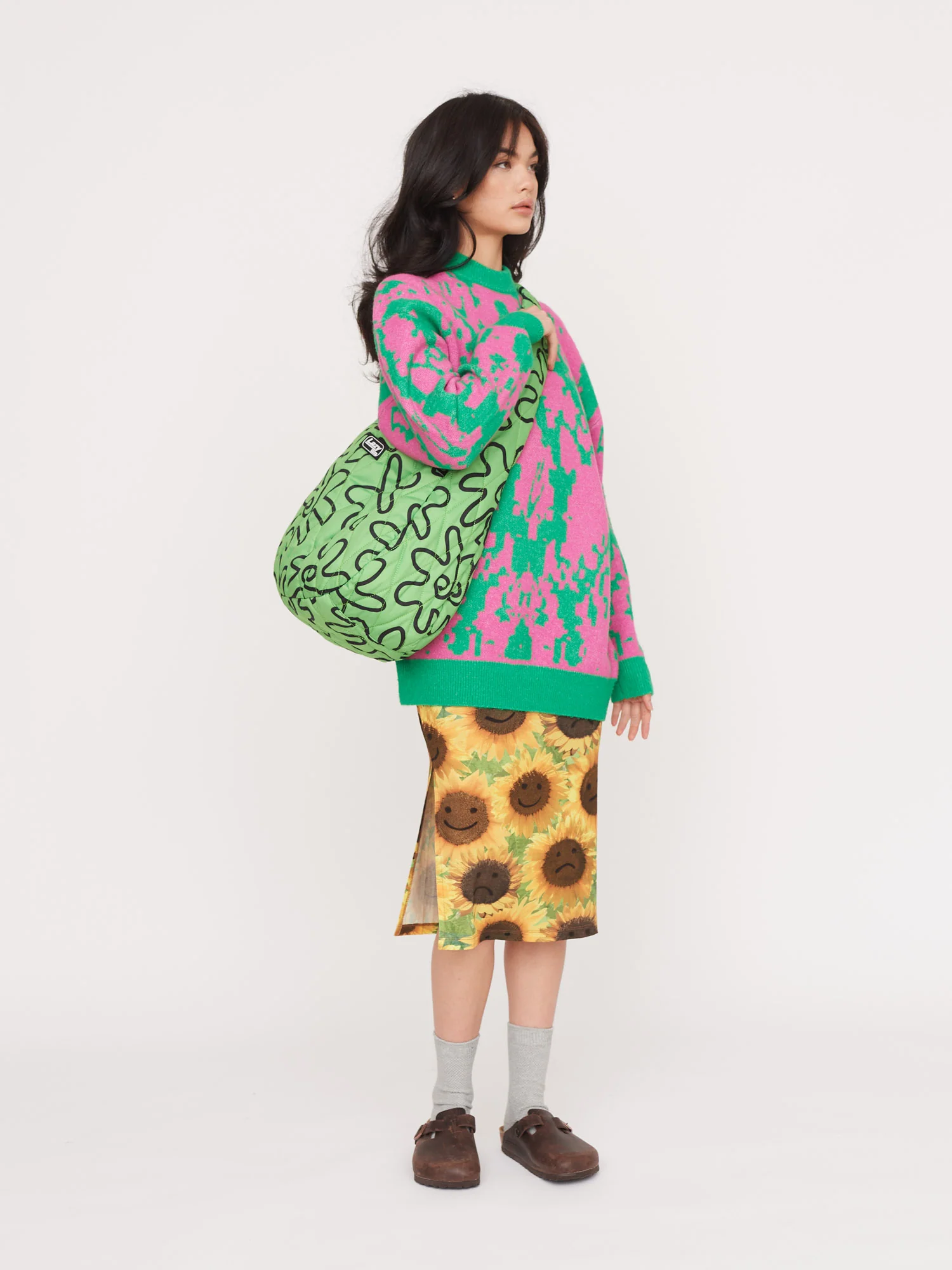 Flower Power Quilted Shoulder Bag - Image 3
