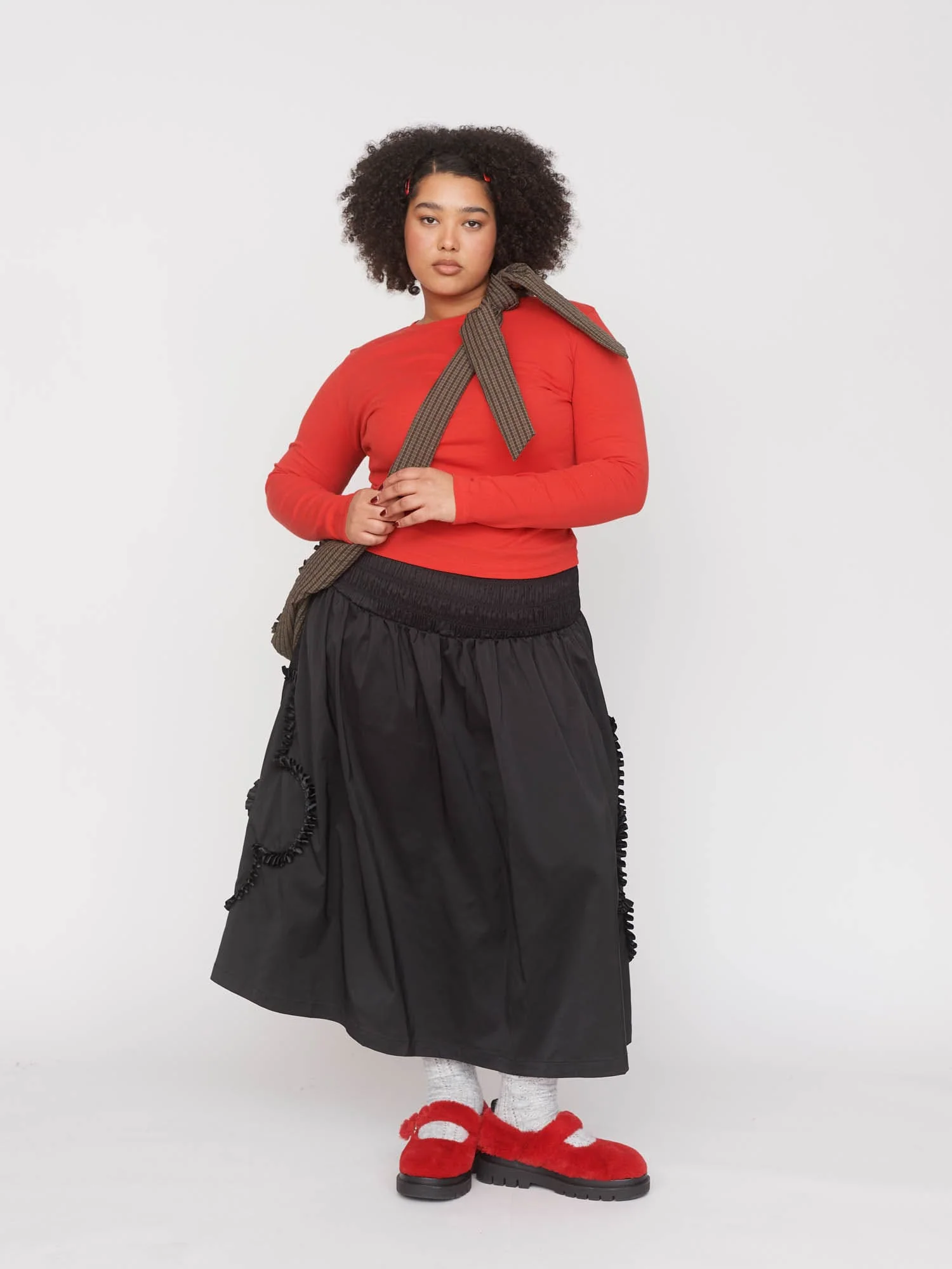 Flower Shirred Skirt - Image 5