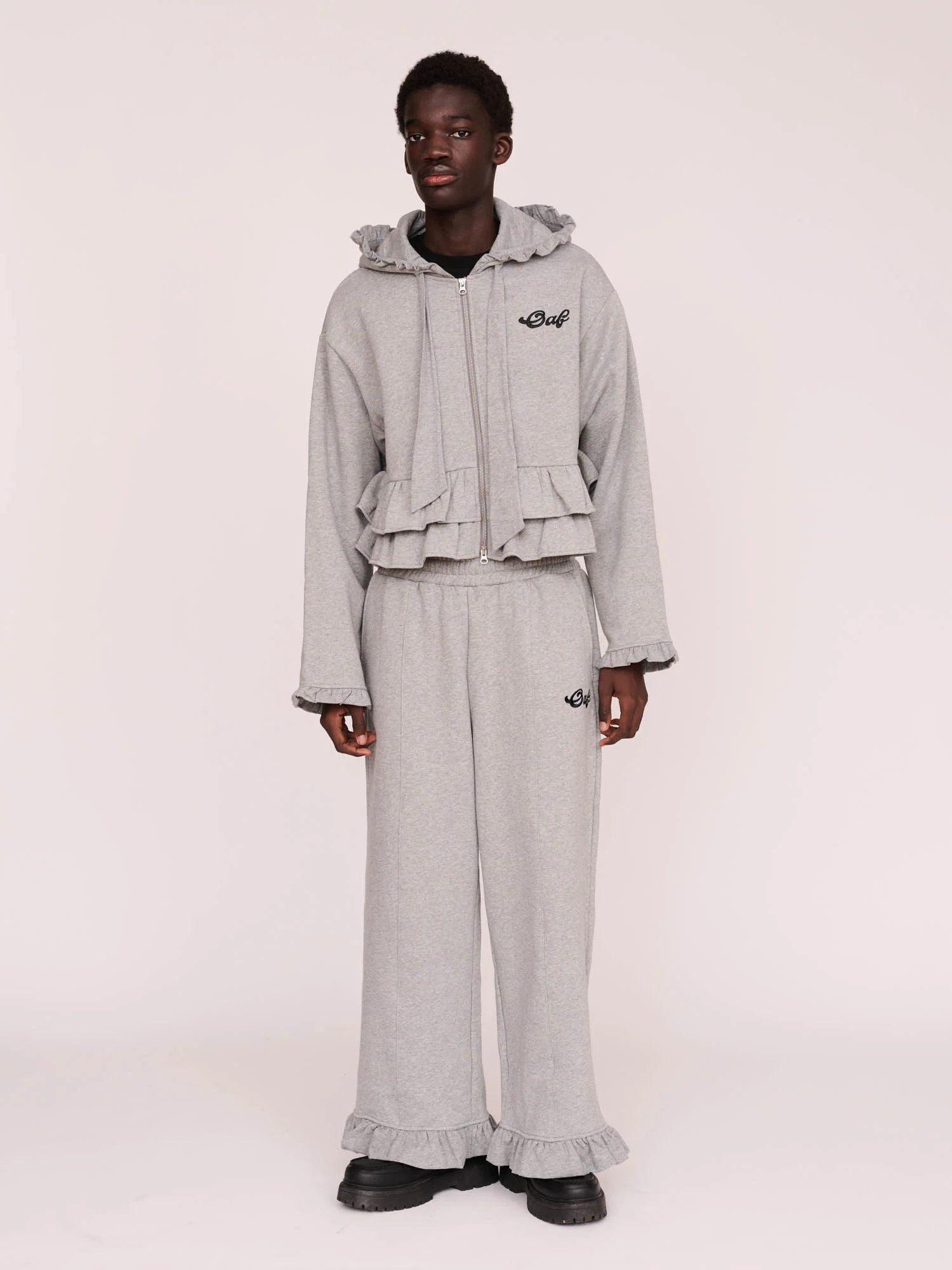 Frill Zip Through Hoodie - Image 4