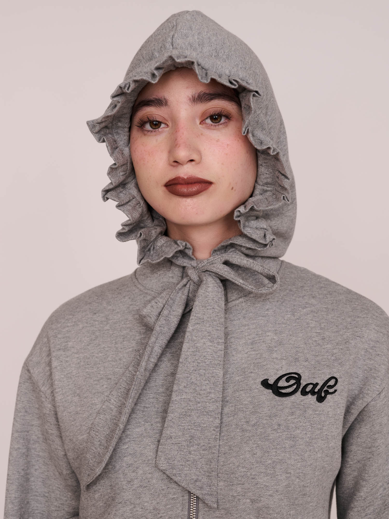 Frill Zip Through Hoodie - Image 7