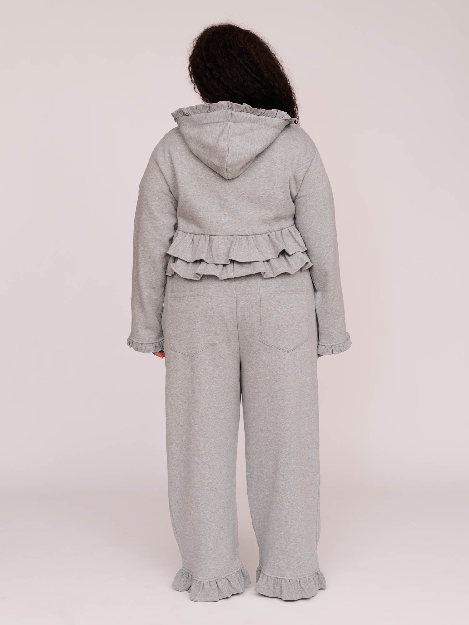 Frill Zip Through Hoodie - Image 9