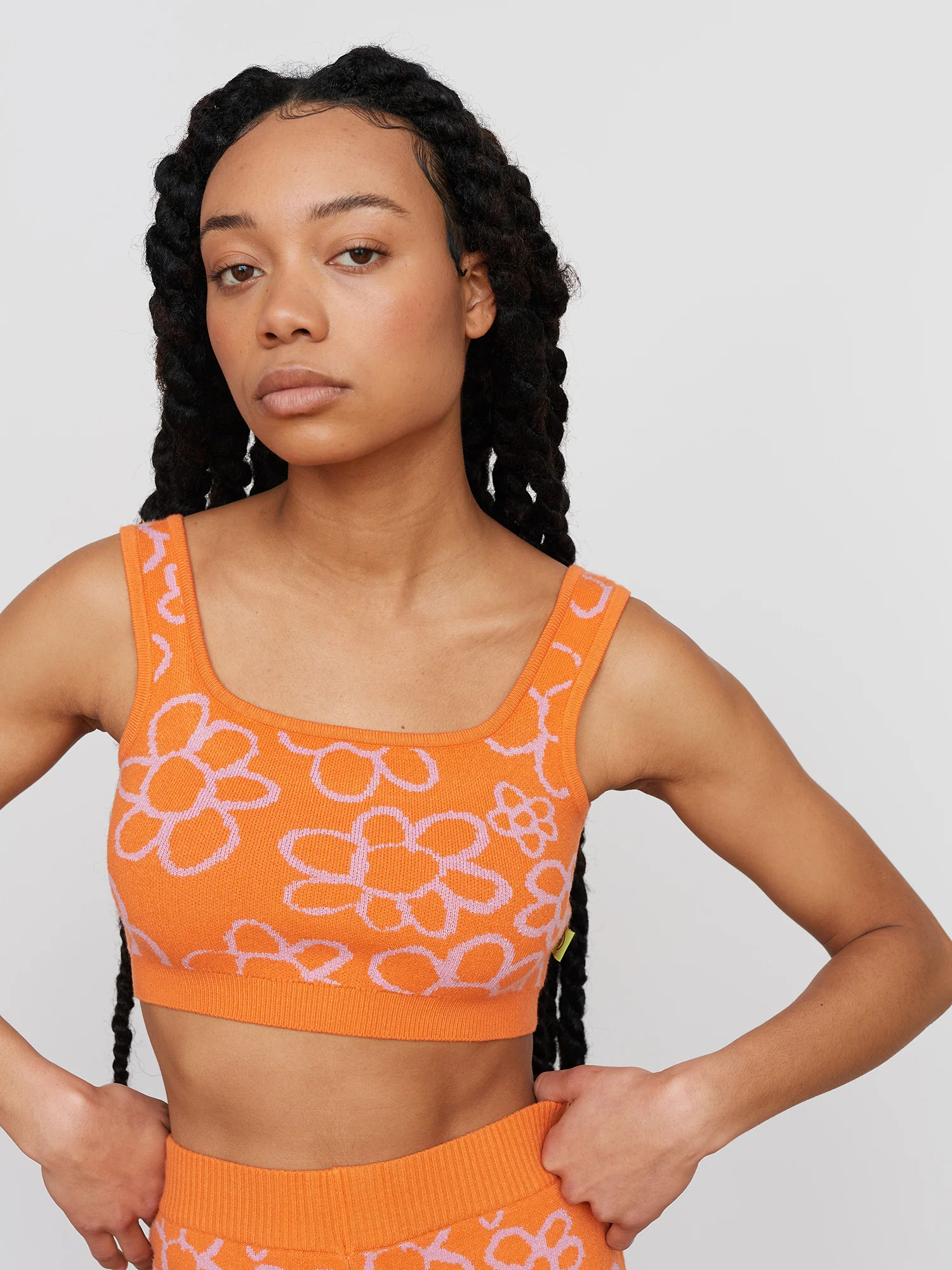 Fruit Salad Flowers Knitted Top