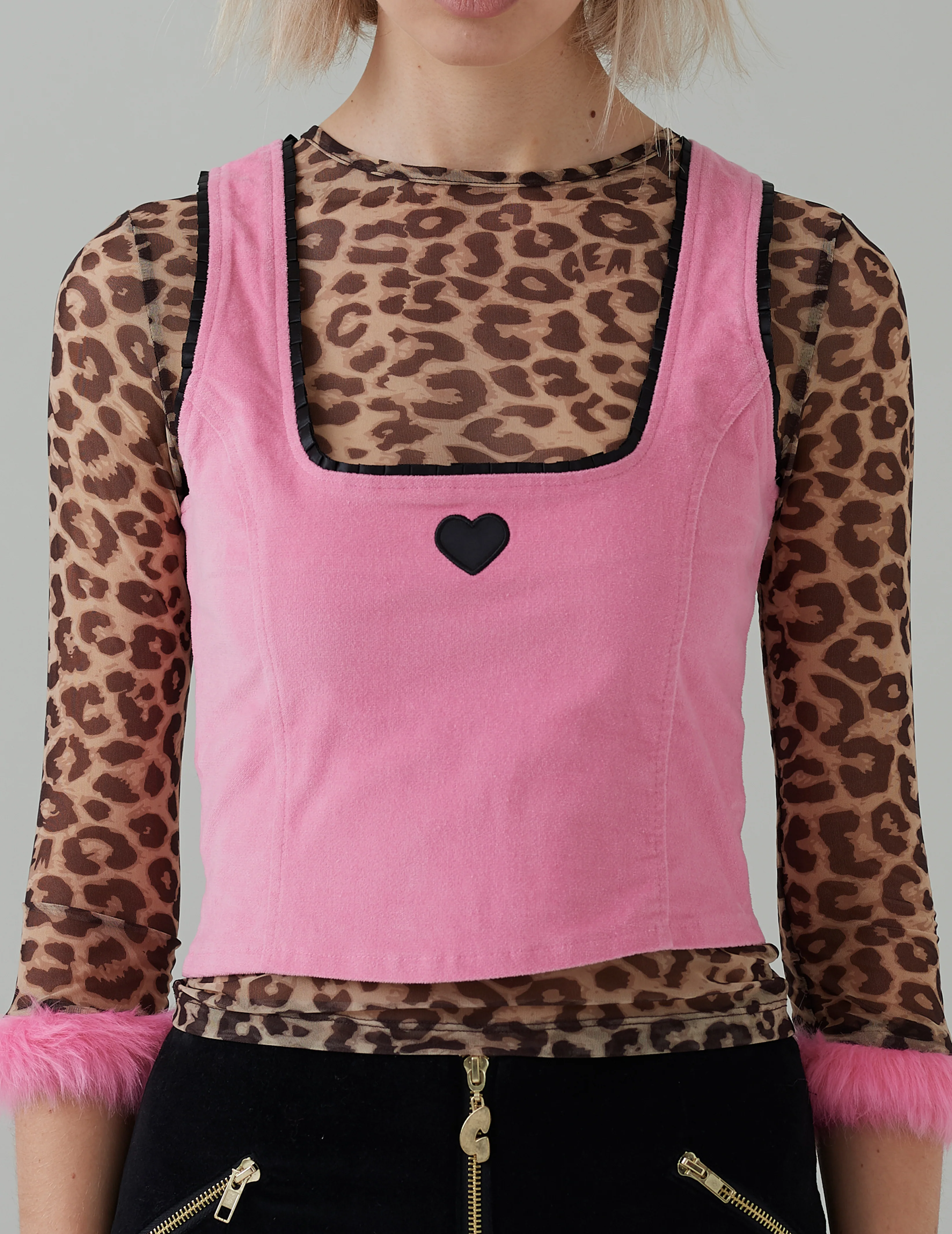 G.E.M Velvet Corset Top - Image 4