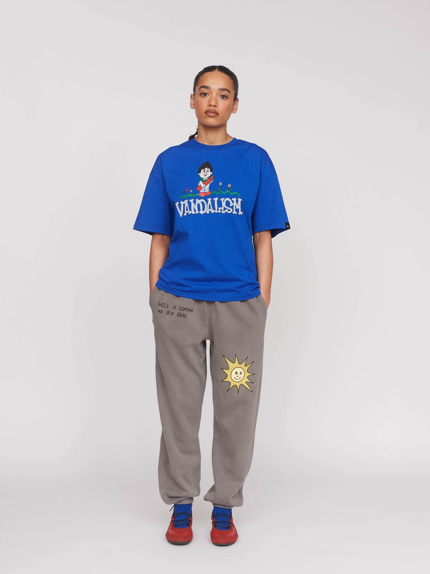 Germes Gang x Lazy Oaf Blue T-shirt