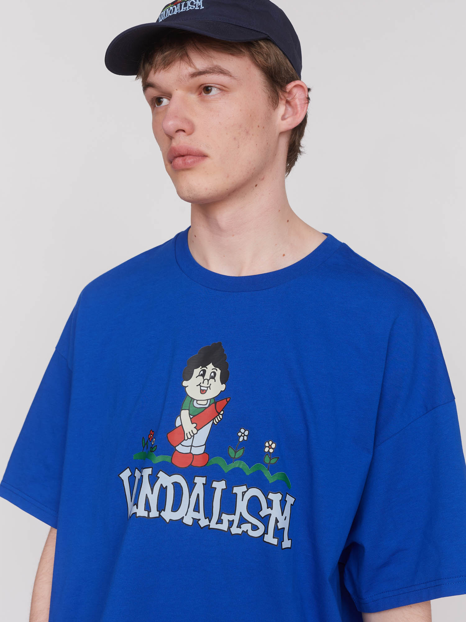 Germes Gang x Lazy Oaf Blue T-shirt - Image 3