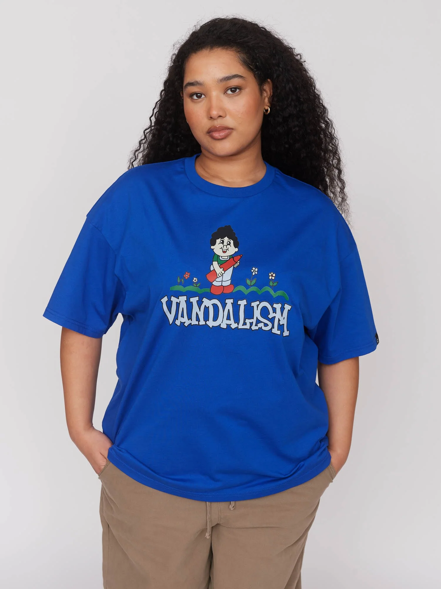 Germes Gang x Lazy Oaf Blue T-shirt - Image 7