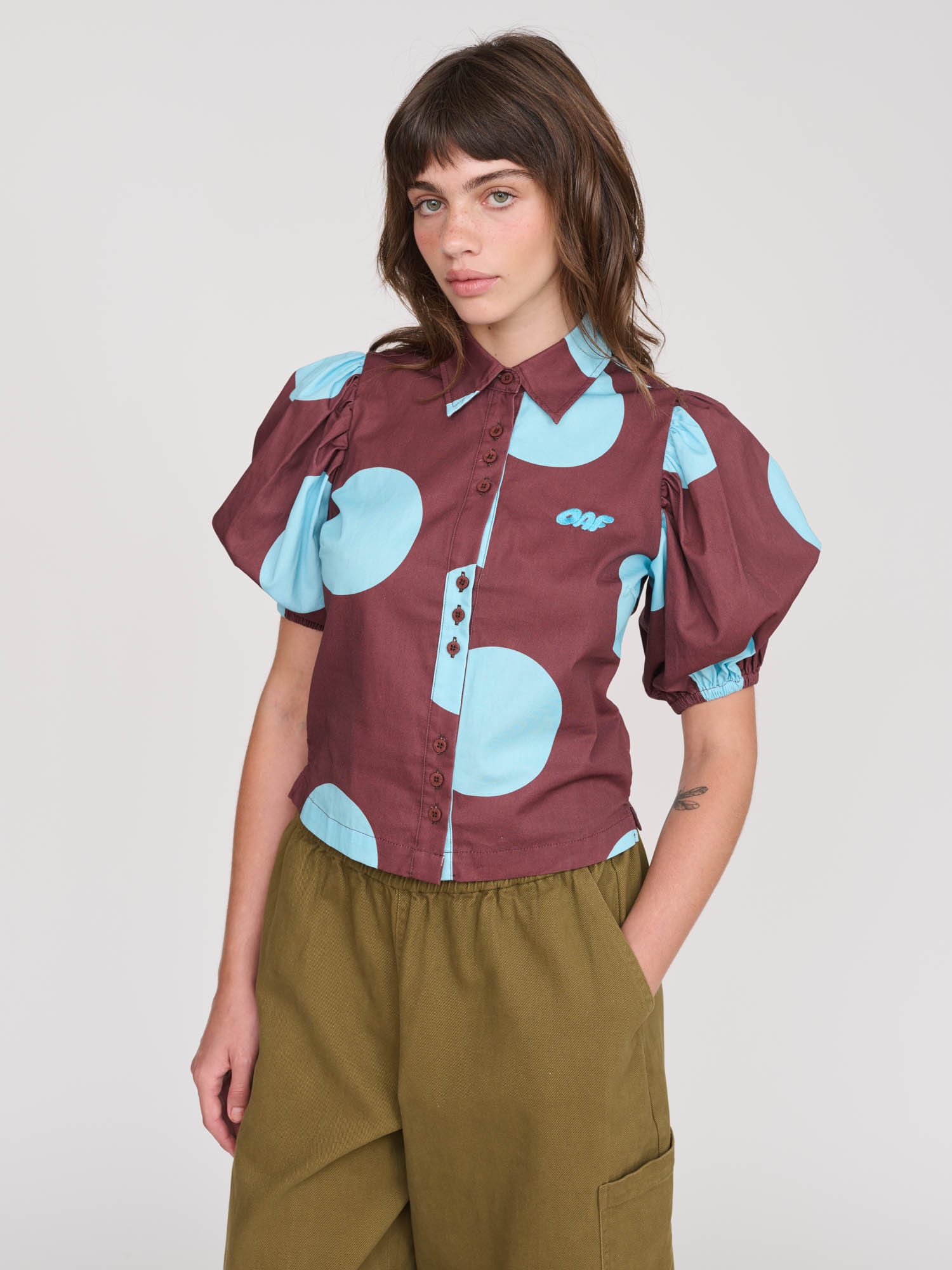 Giant Polka Dot Fitted Shirt - Image 2