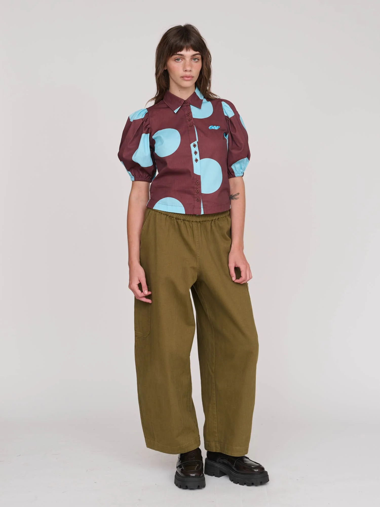 Giant Polka Dot Fitted Shirt - Image 4