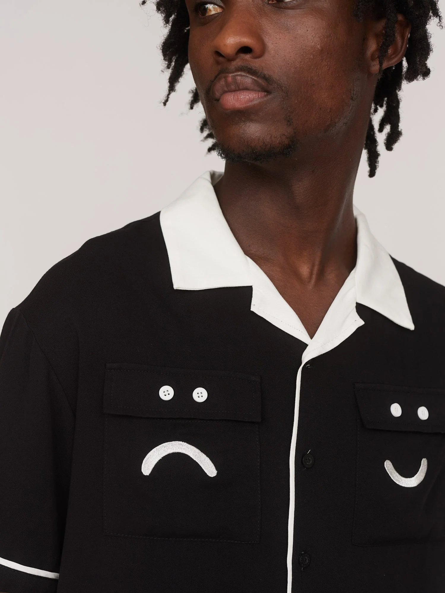 Good Days Embroidered Bowling Shirt - Image 3