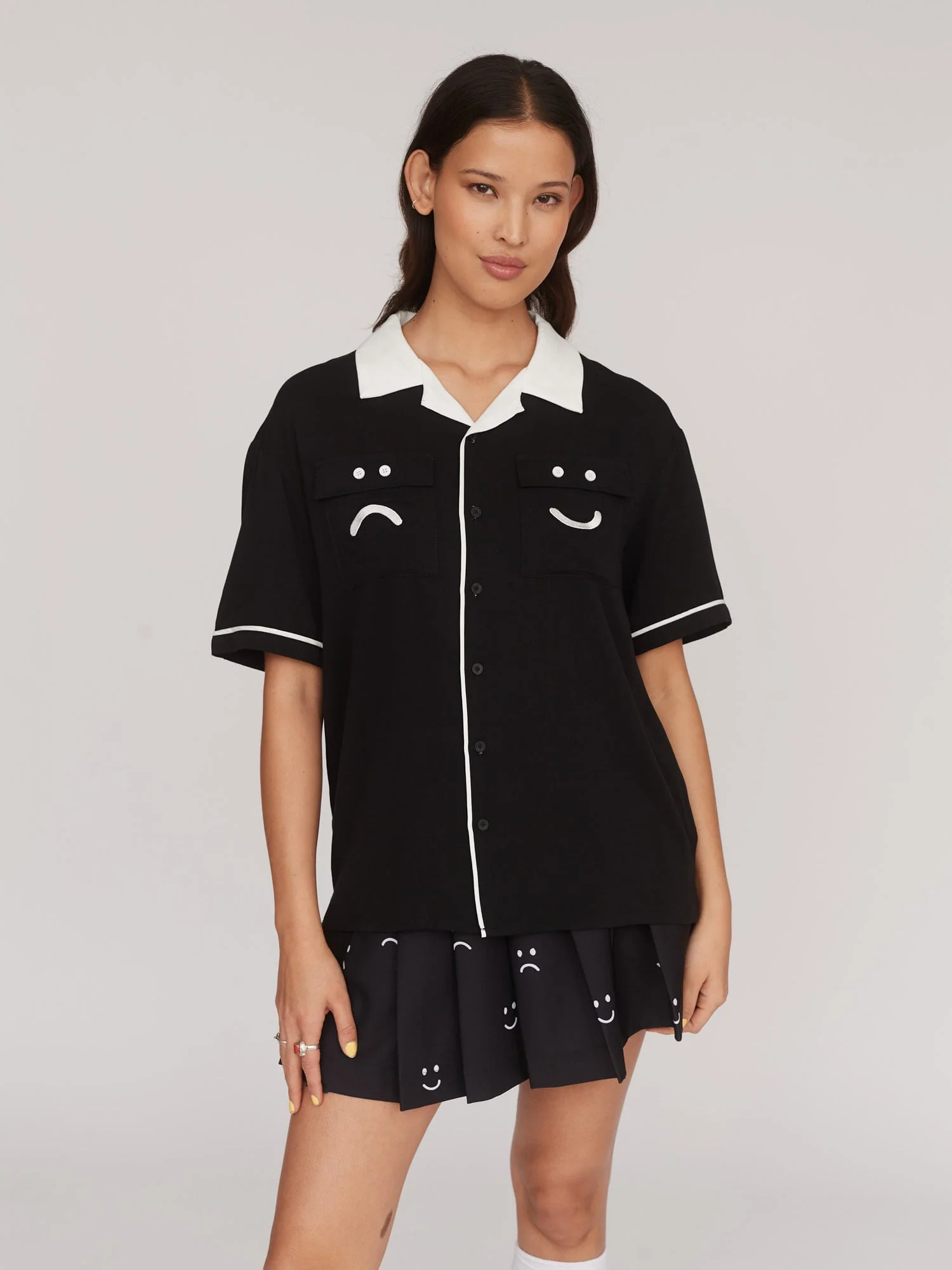Good Days Embroidered Bowling Shirt - Image 4