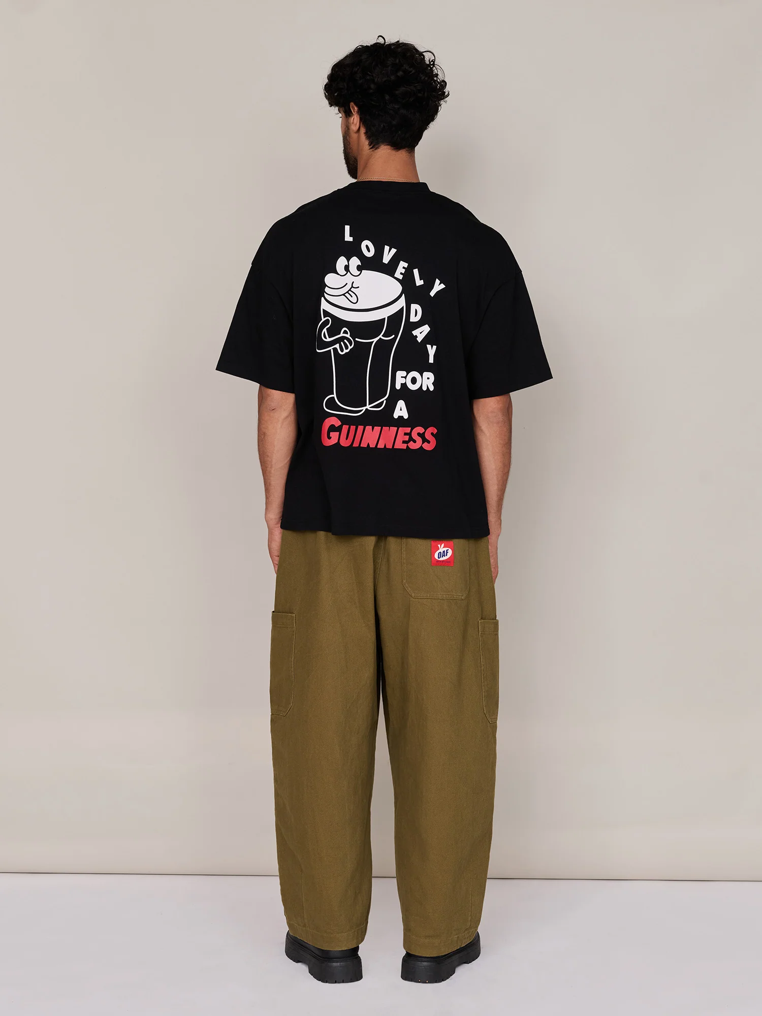 Guinness x Lazy Oaf Black Cheeky Pints T-Shirt