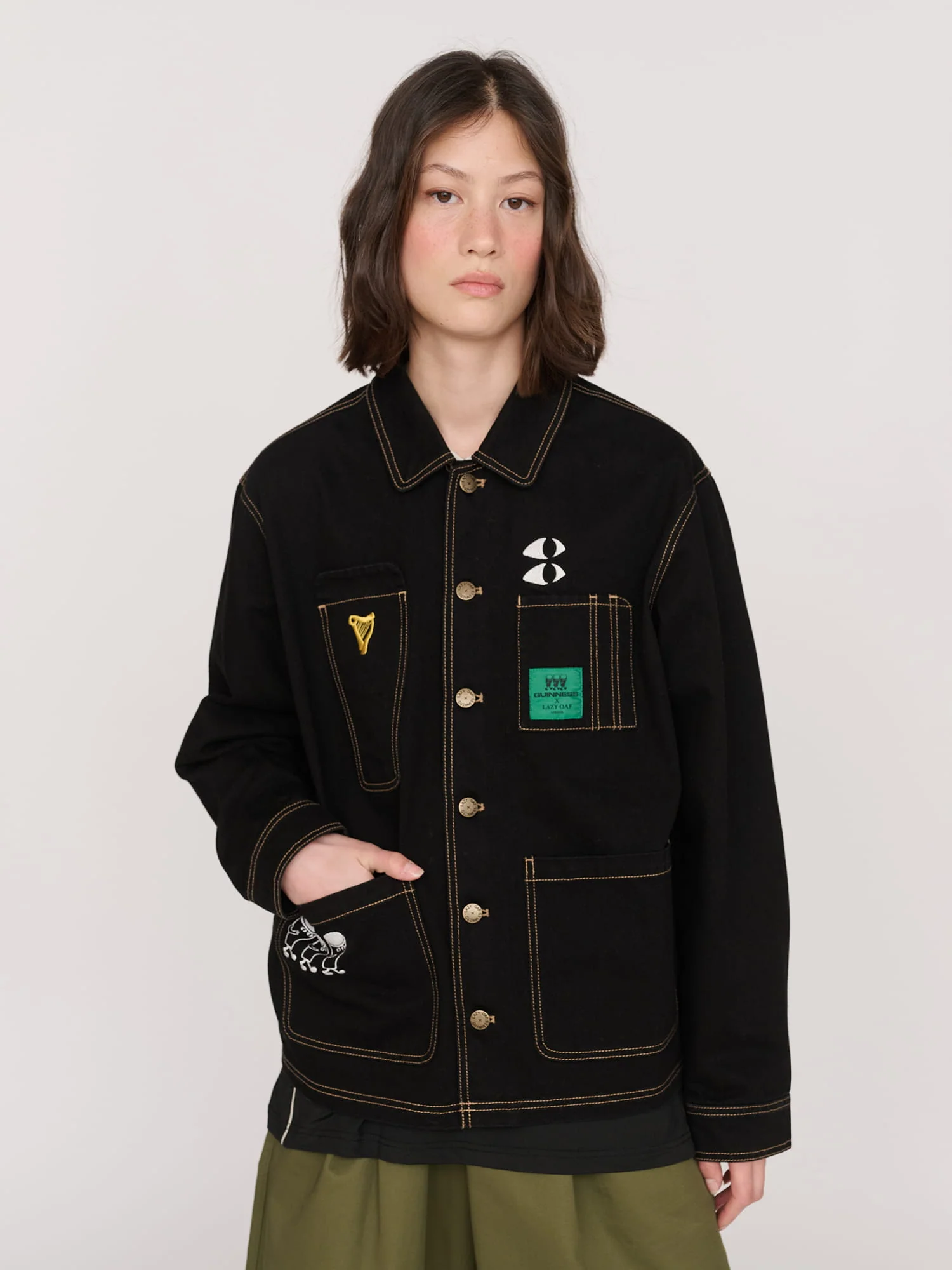 Guinness x Lazy Oaf Drayman's Jacket - Image 5