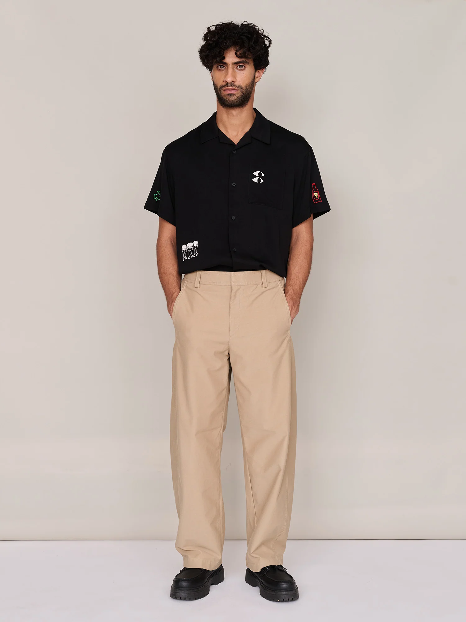 Guinness x Lazy Oaf Embroidered Rush Pints Shirt - Image 5