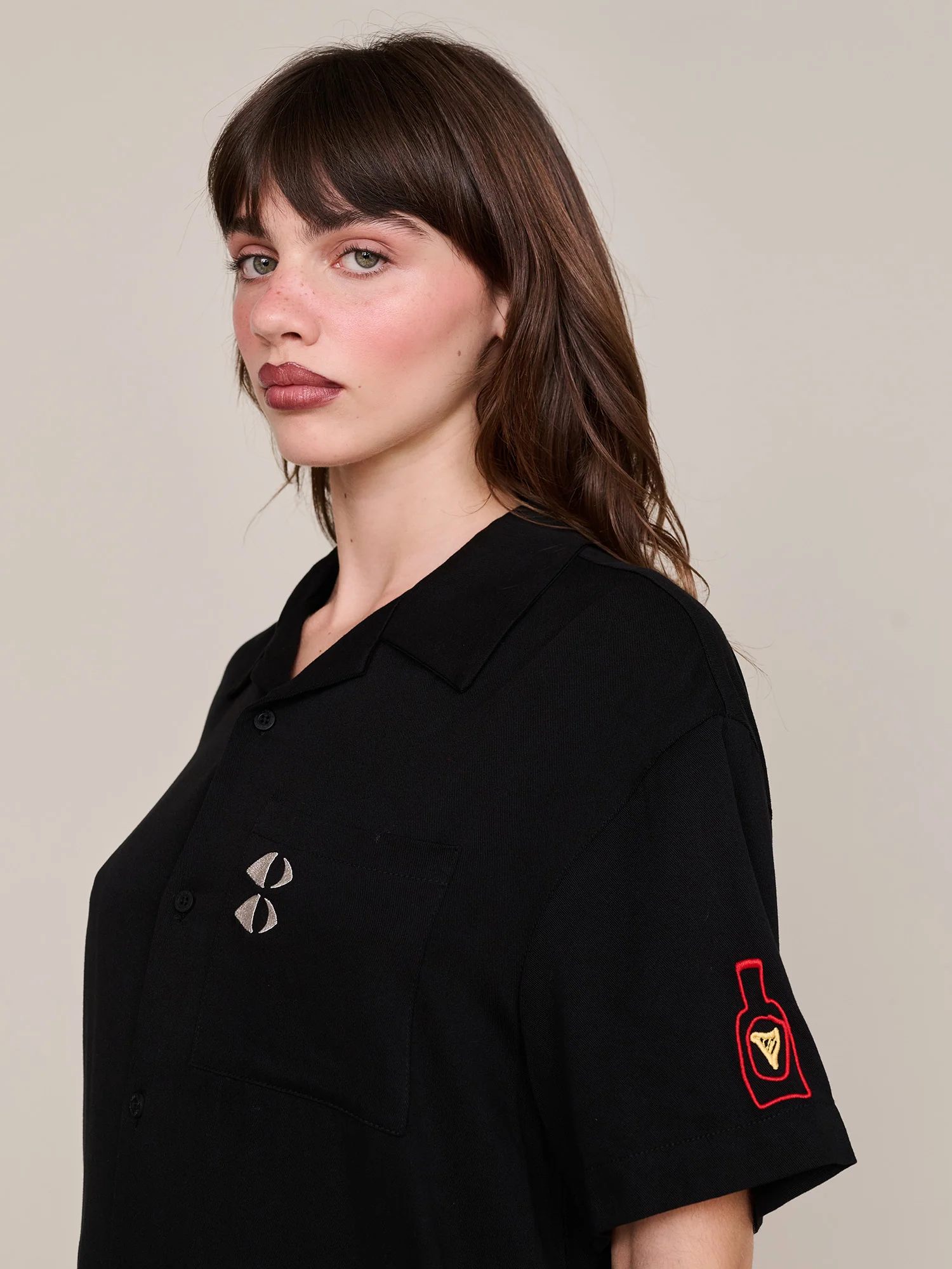 Guinness x Lazy Oaf Embroidered Rush Pints Shirt - Image 6