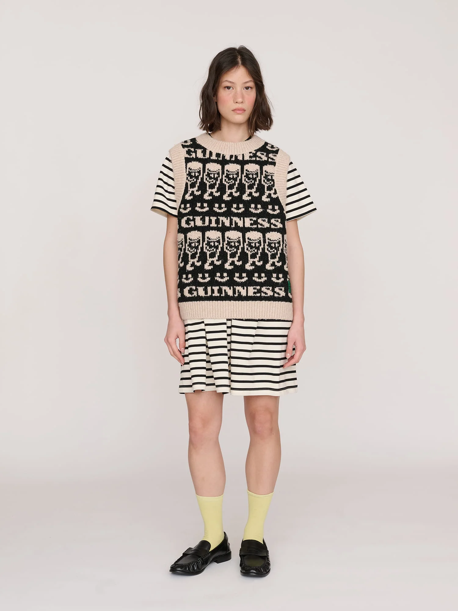 Guinness X Lazy Oaf Emotions Knitted Vest - Image 4