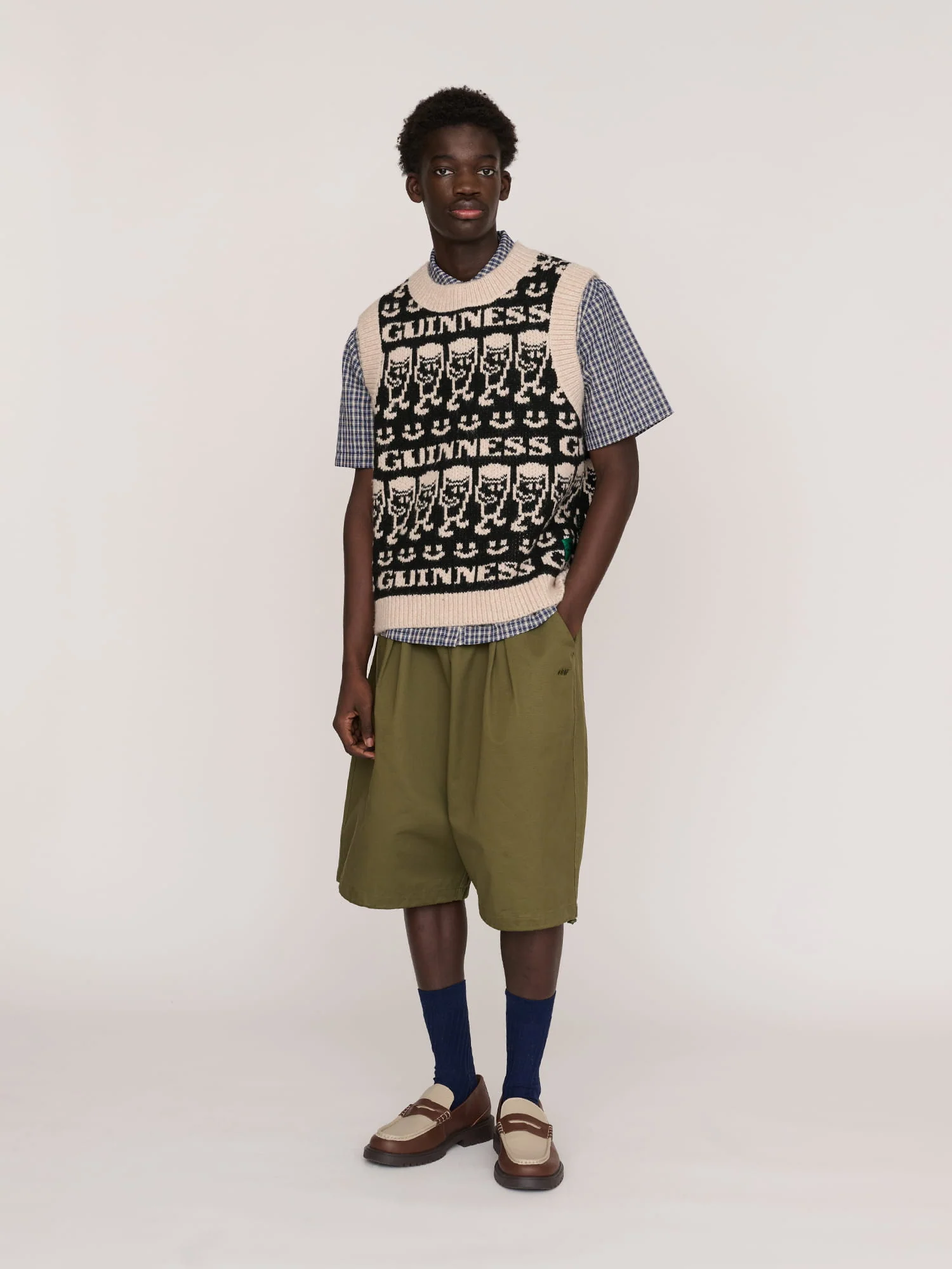Guinness X Lazy Oaf Emotions Knitted Vest - Image 5