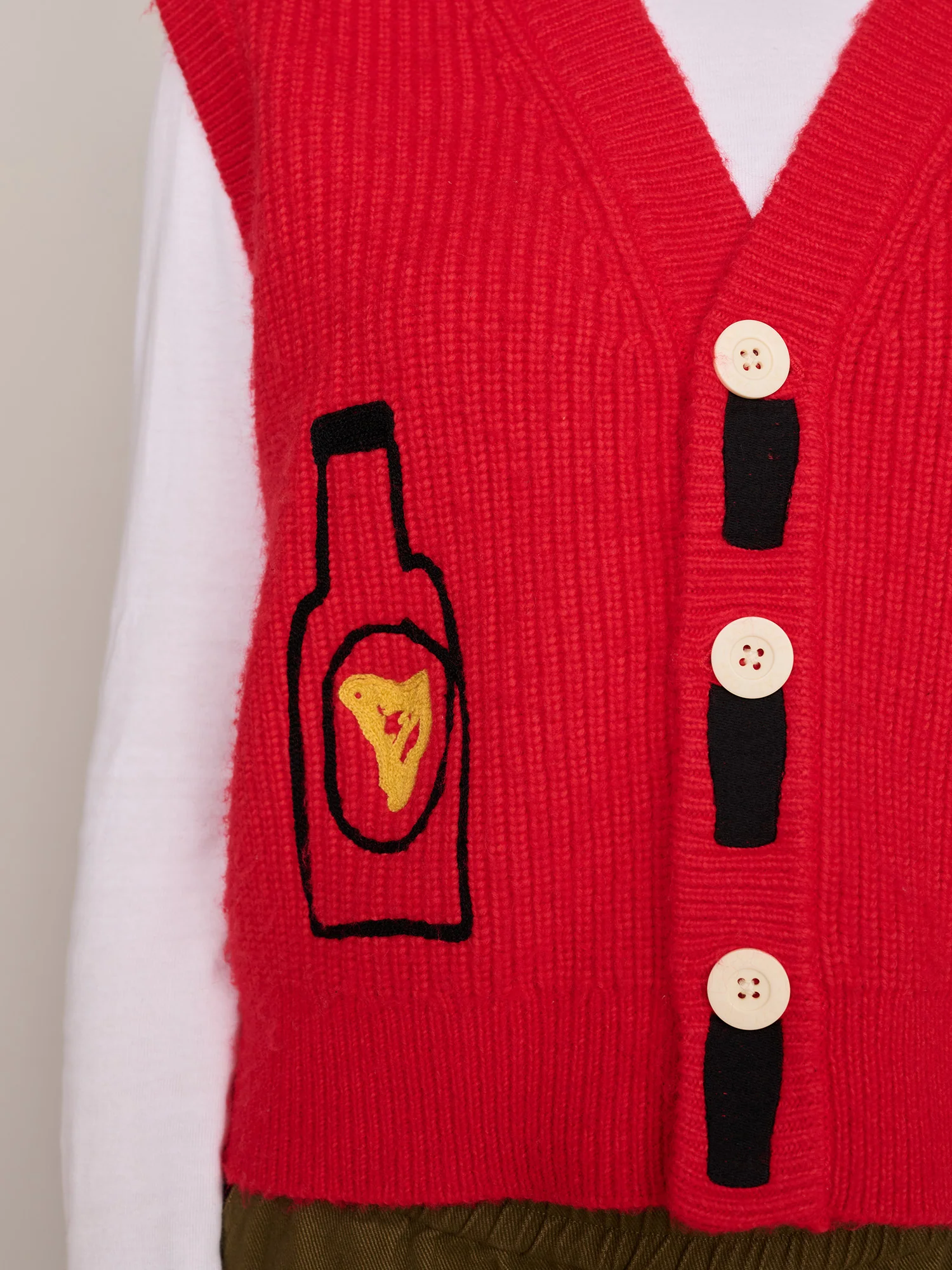 Guinness x Lazy Oaf Genius Button Through Vest - Image 6