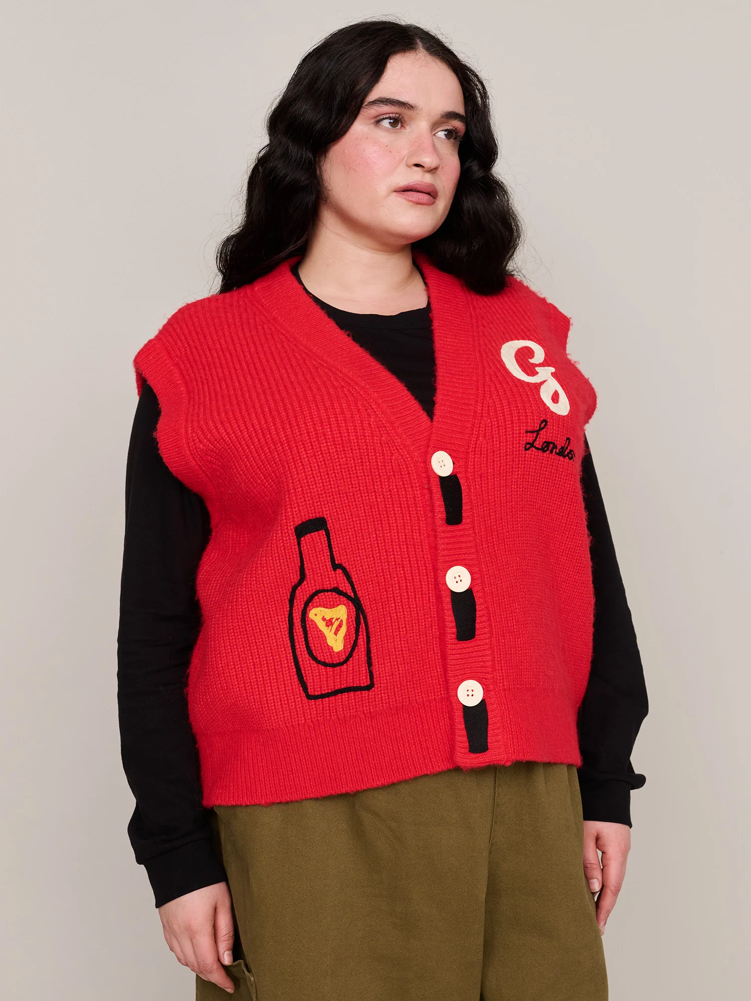 Guinness x Lazy Oaf Genius Button Through Vest - Image 7